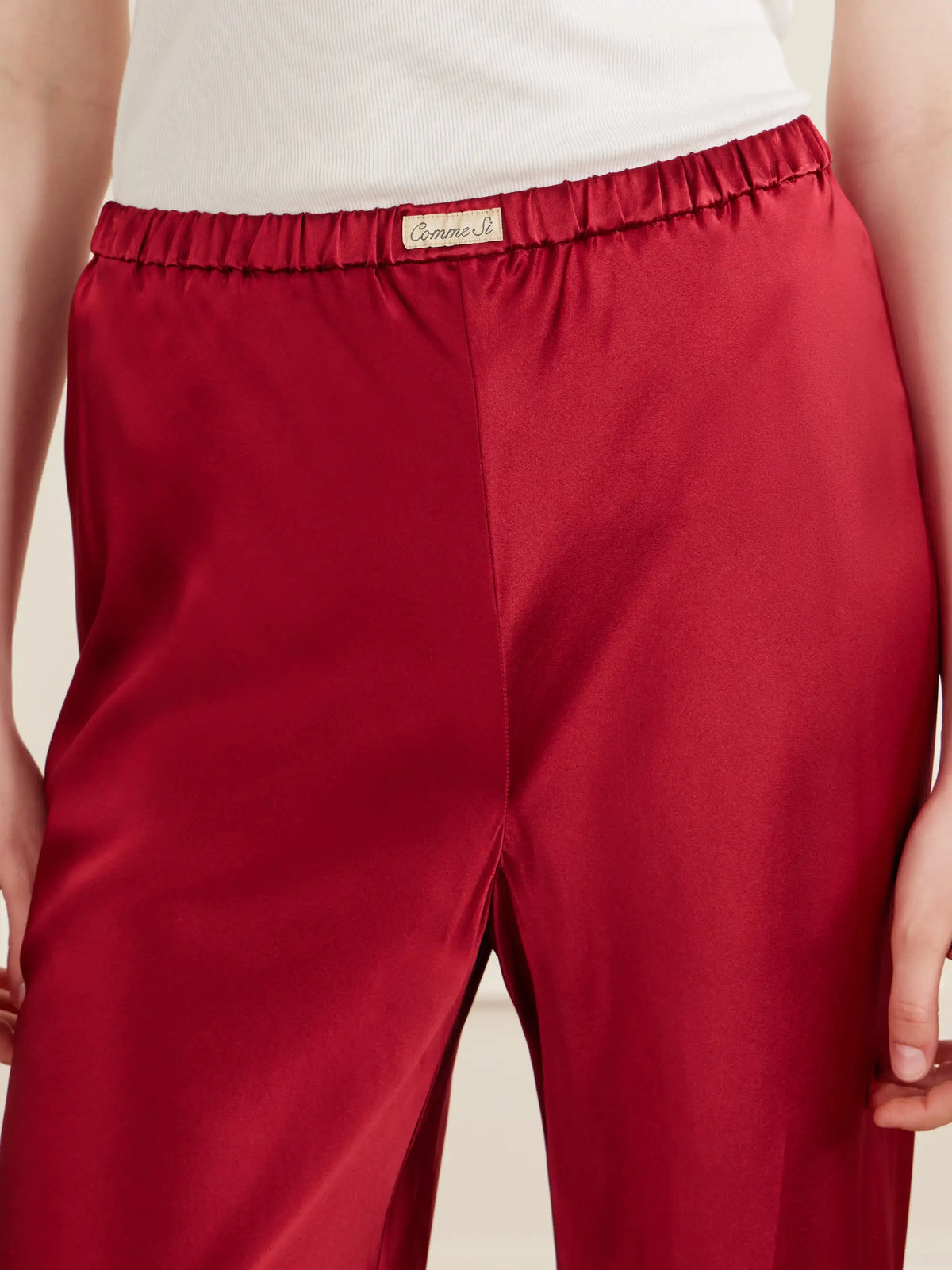 Silk-bias Pants