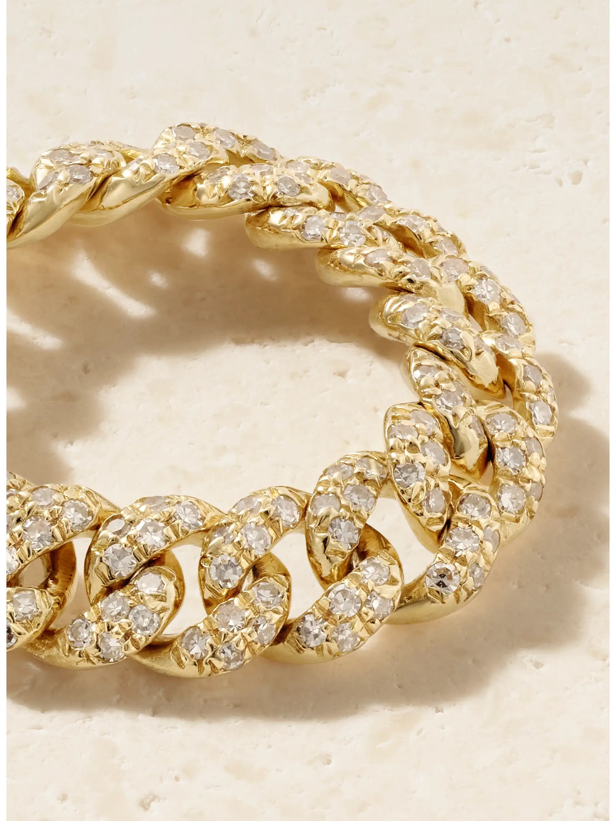 SHAY Mini Link 18-karat Gold Diamond Ring