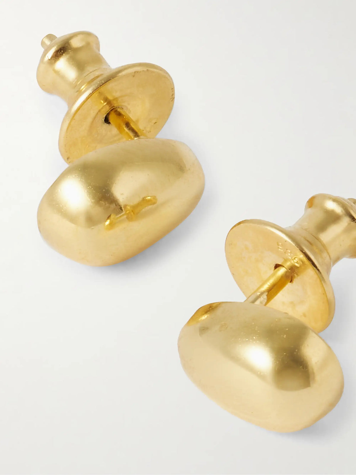 Tiny Egg Gold Vermeil Earrings