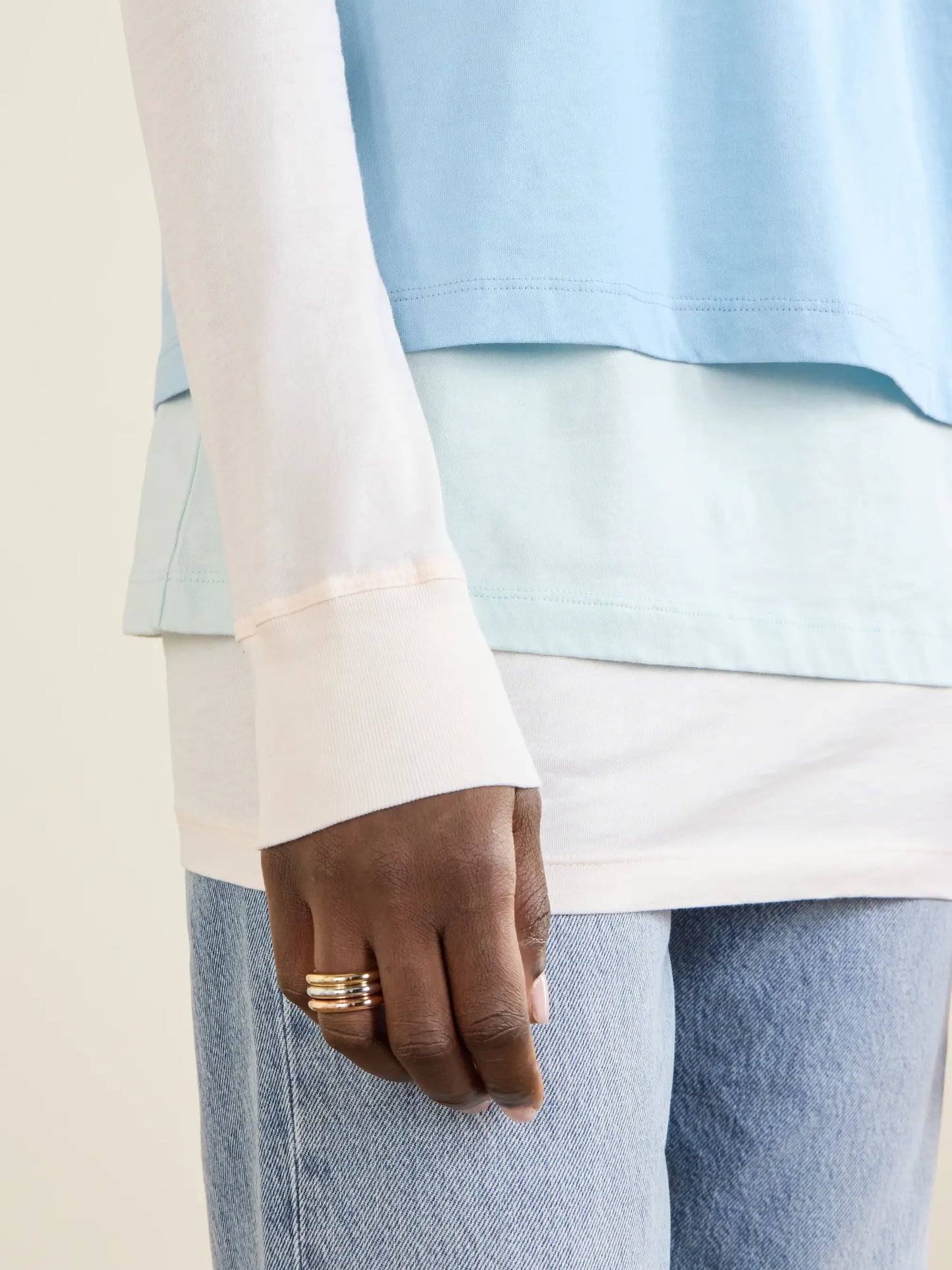 Layered Cotton-jersey T-shirt