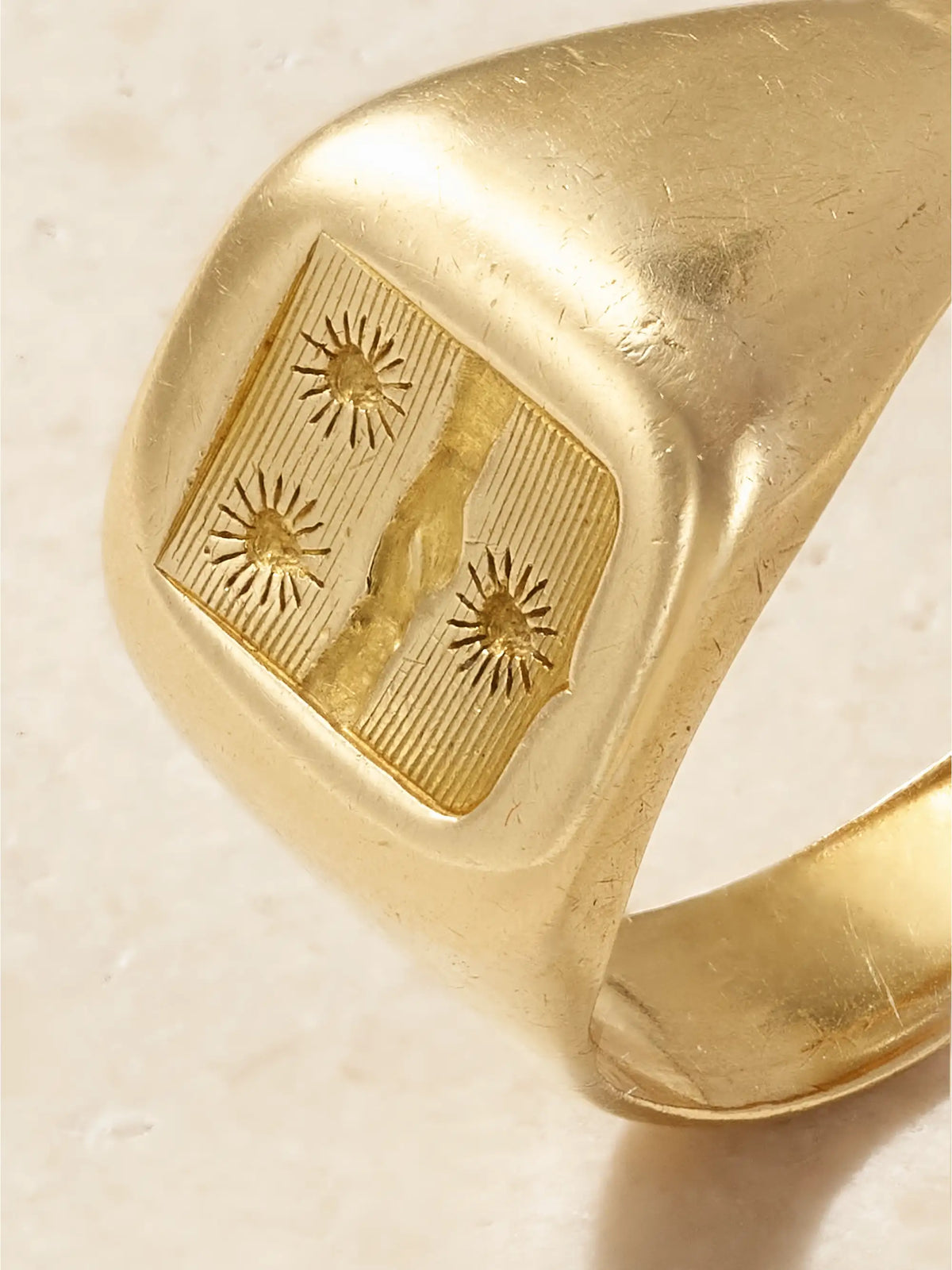 Stephanie Windsor Vintage 1900s Gold Signet Ring