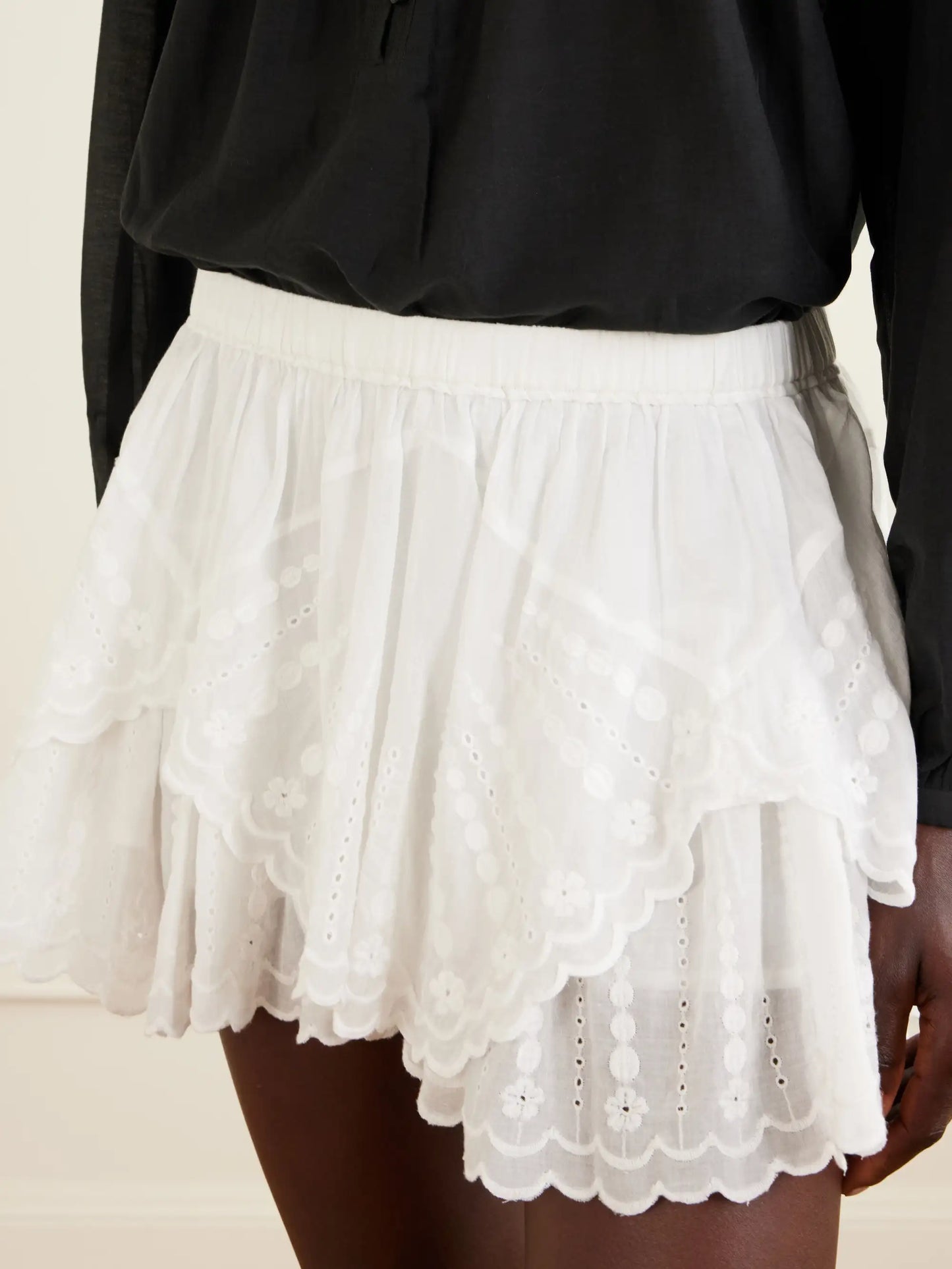 Layle Broderie Anglaise Cotton Shorts