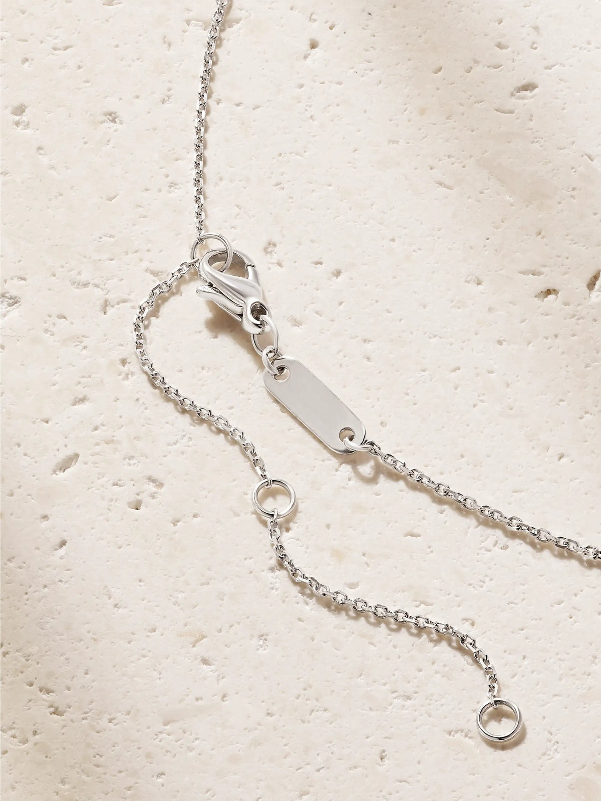 London Lotus By De Beers 18-karat White Gold Diamond Necklace
