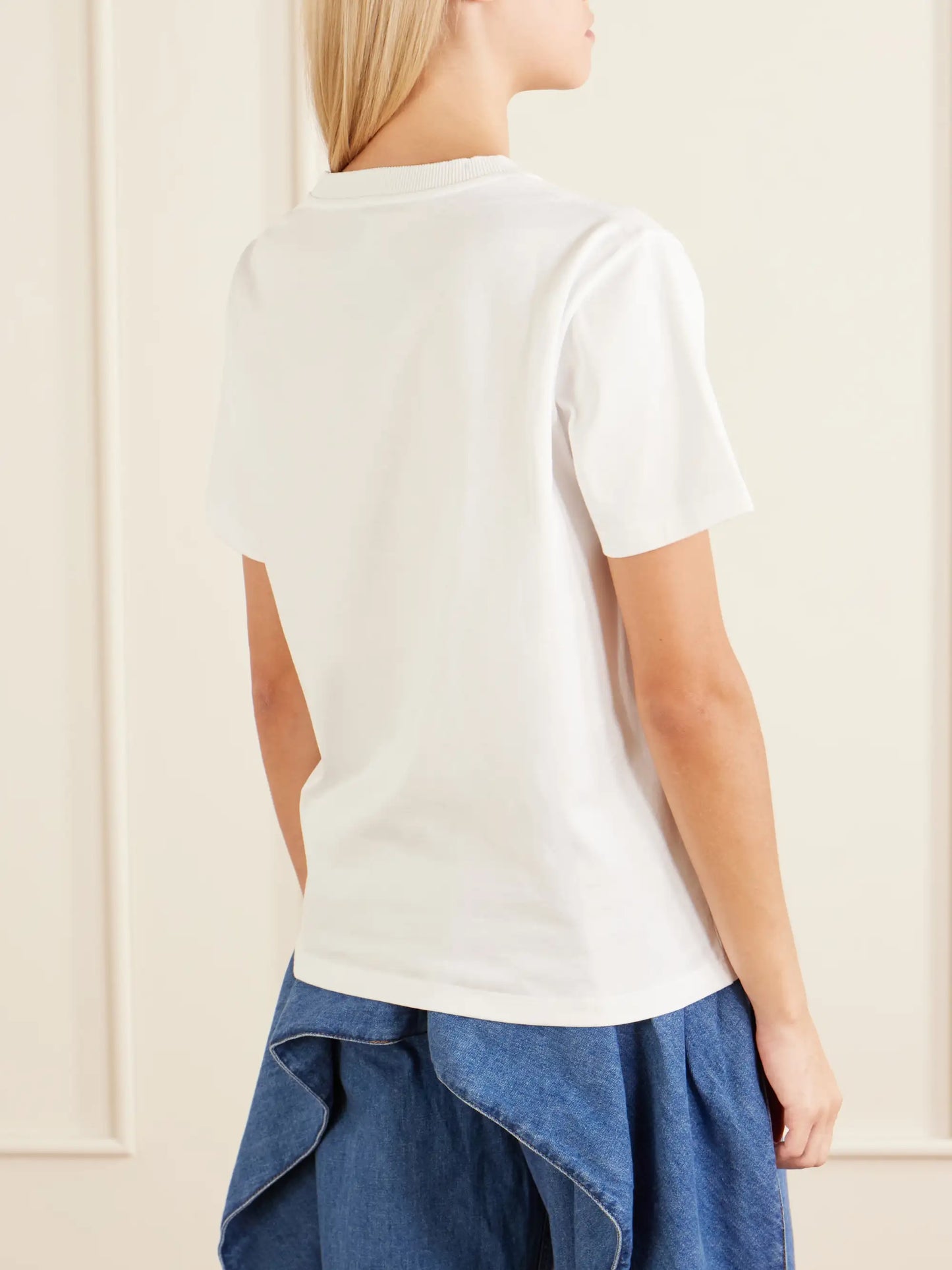 Appliquéd Cotton-jersey T-shirt