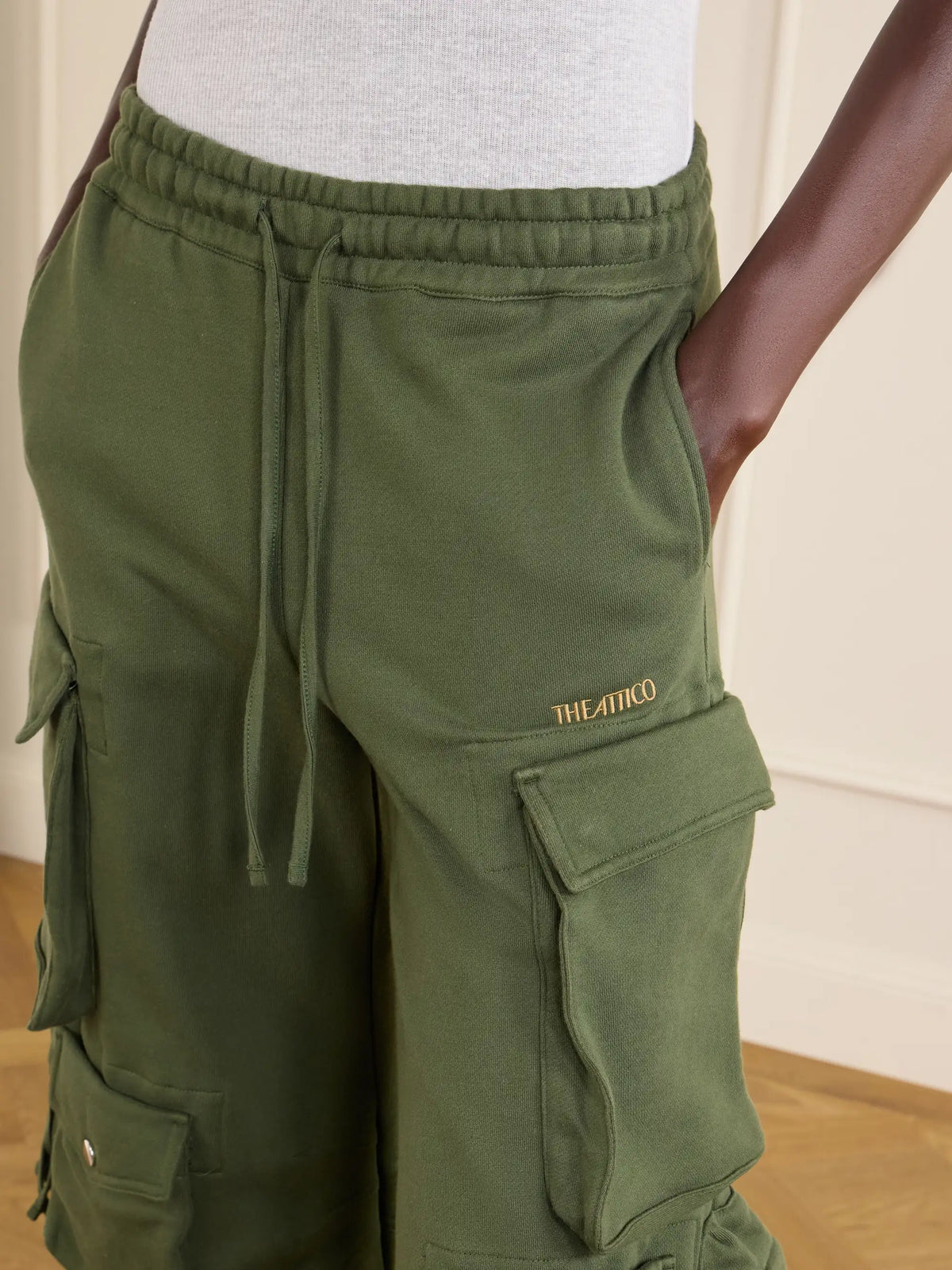 Cotton Tapered Cargo Pants