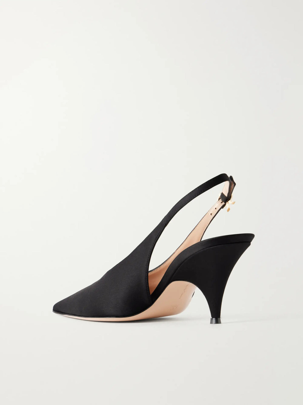 Sofia 70 Crepe-satin Slingback Pumps