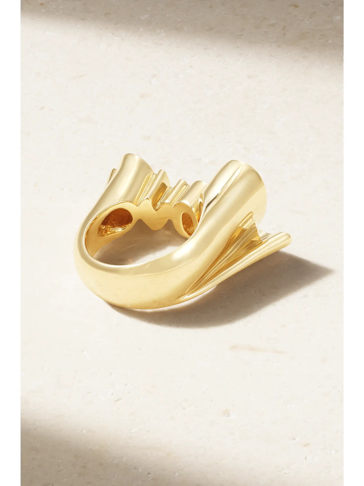 Love Script 14-karat Gold Diamond Ring