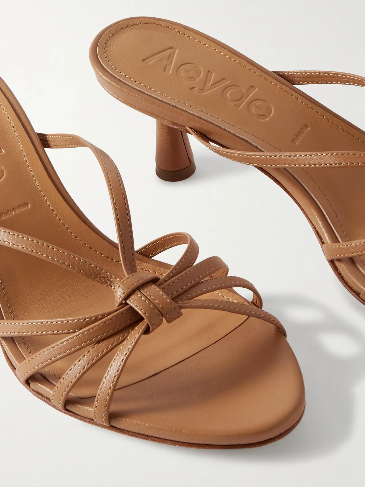 Abby Knotted Leather Sandals