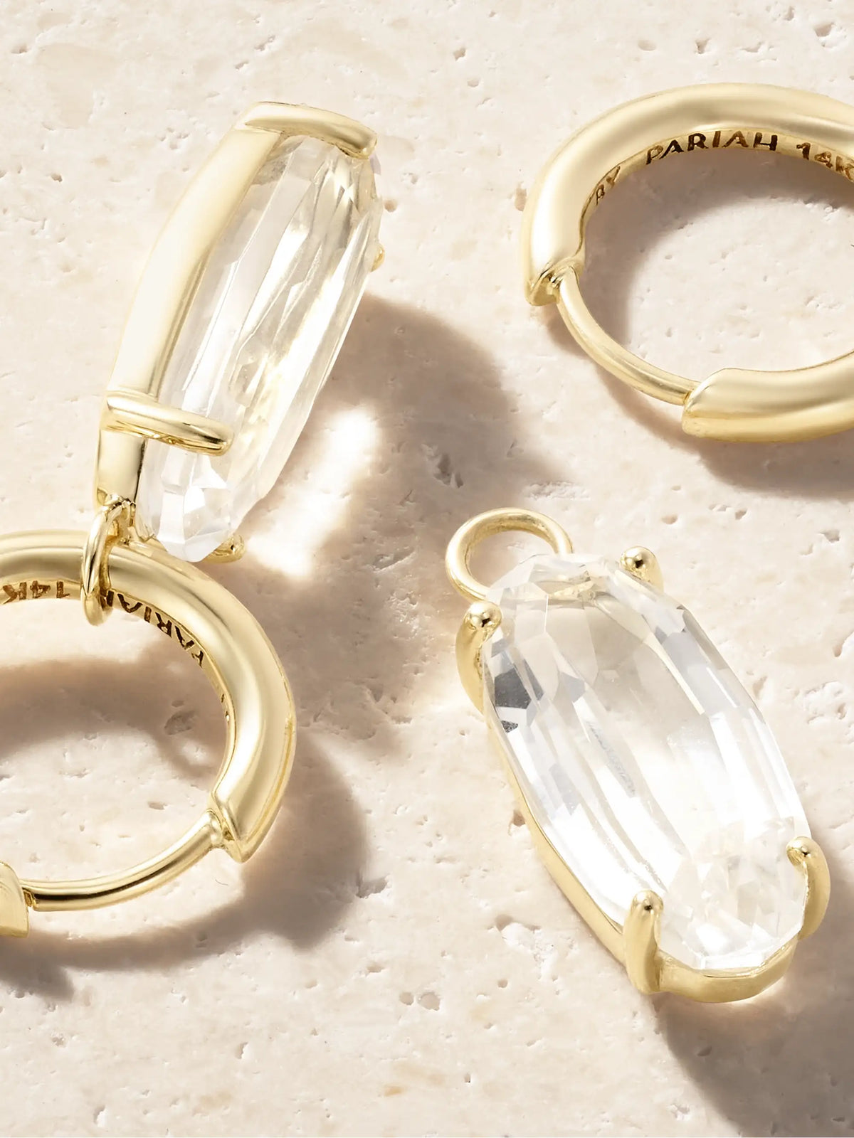 By Pariah Ellipse 14-karat Recycled Gold Topaz Earrings