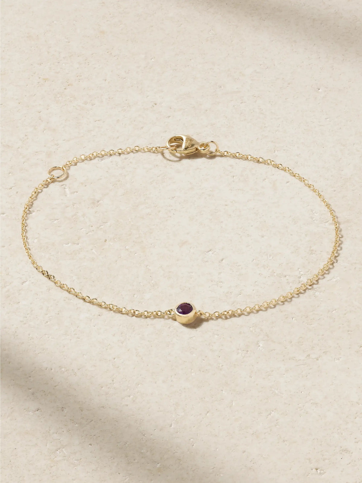 Aurora Birthstone 14-karat Gold Multi-stone Bracelet