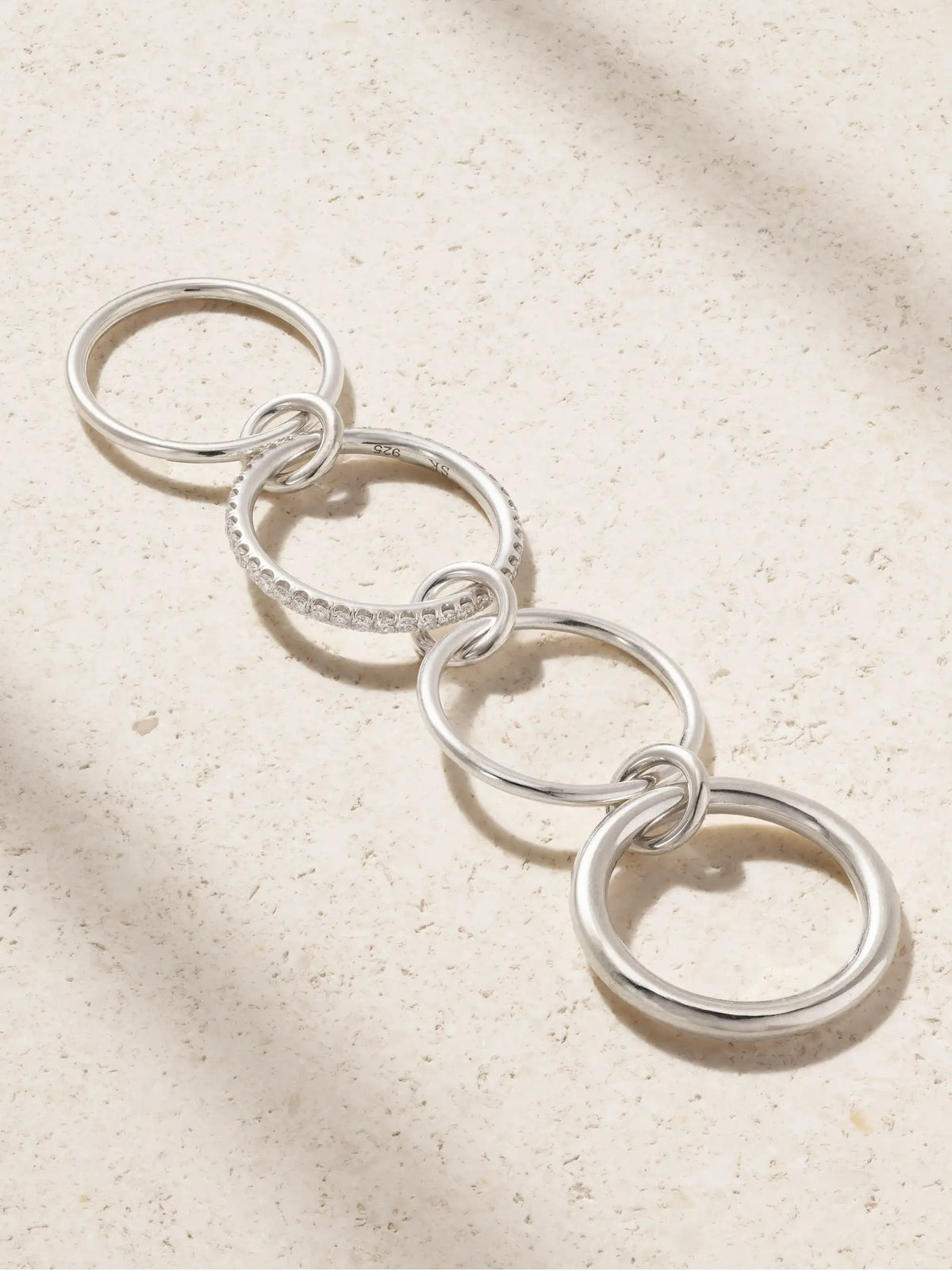 Nimbus Sterling Silver Diamond Ring