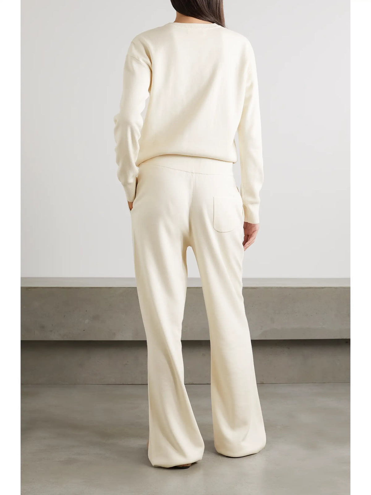 Carmel Silk And Cashmere-blend Sweatshirt And Track Pants Set