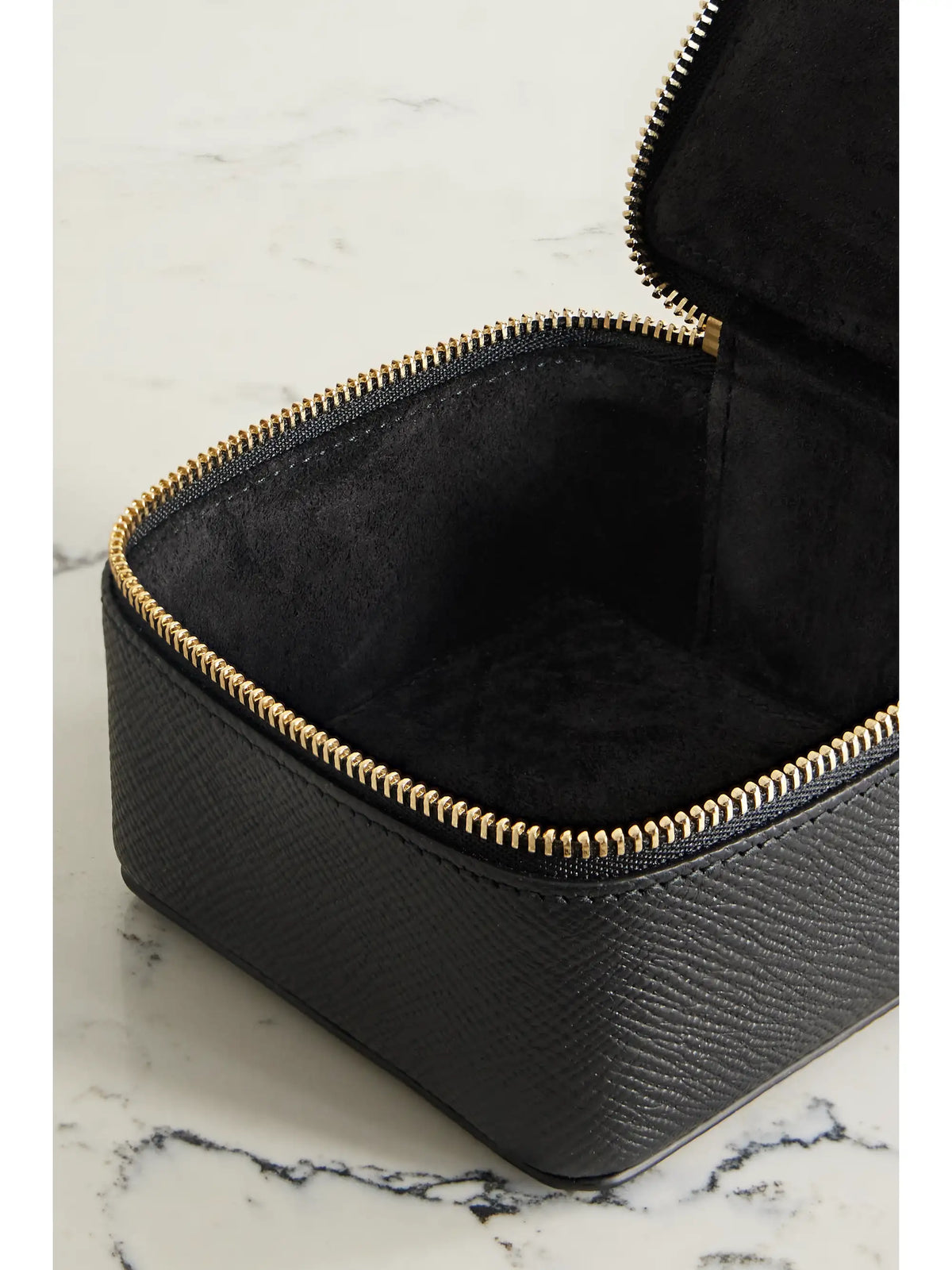 Panama Textured-leather Trinket Case