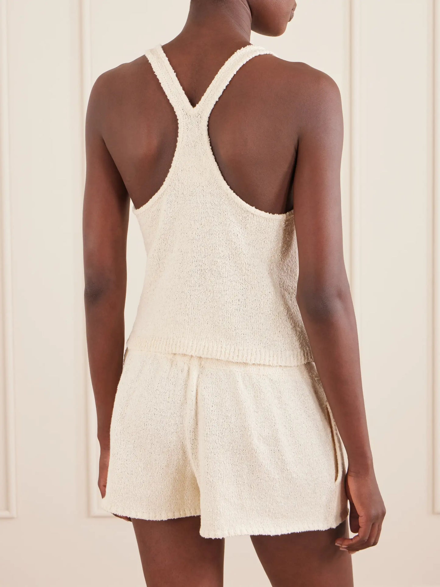 Tia Cotton-bouclé Tank Top