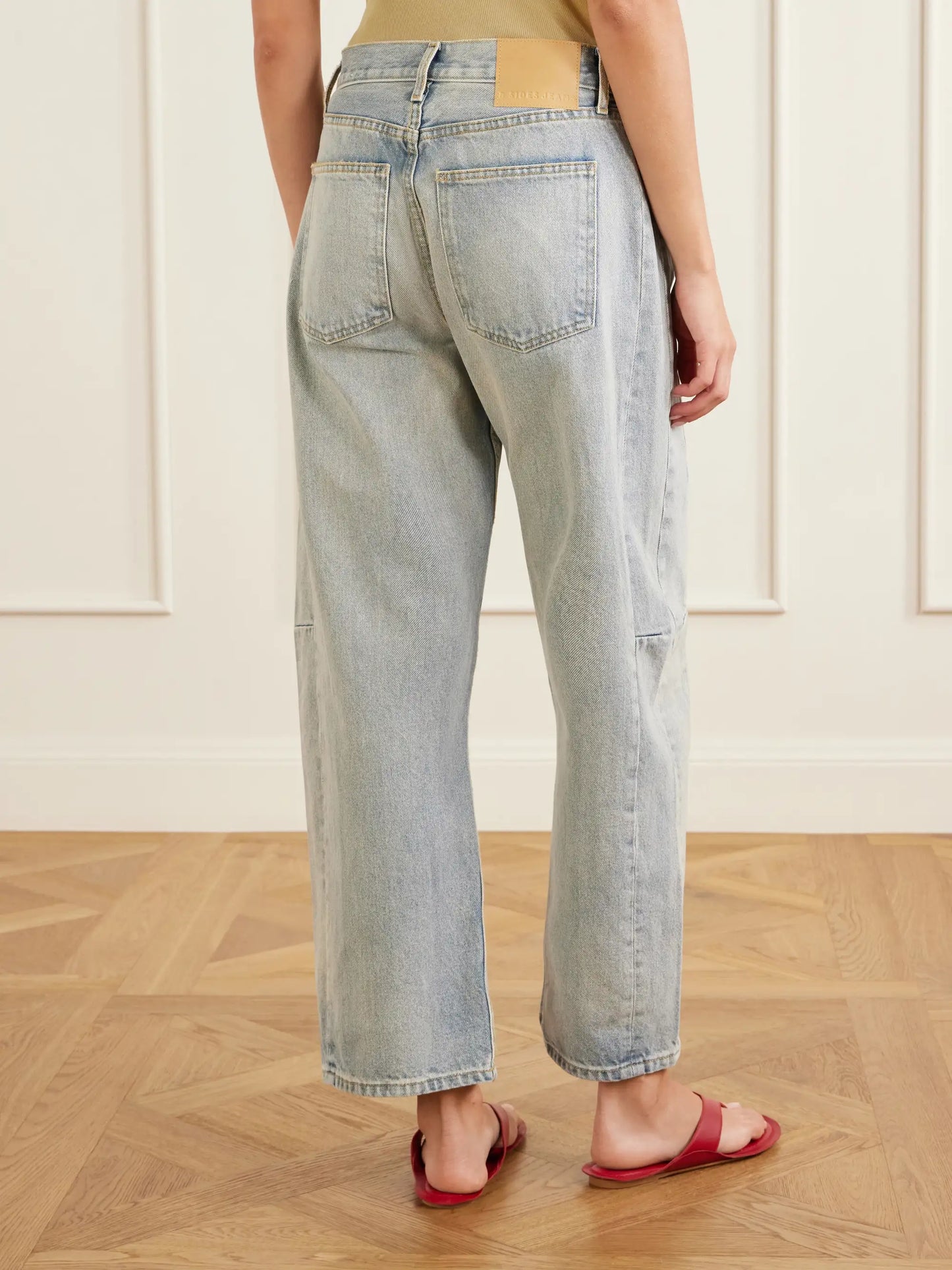 Slim Lasso High-rise Wide-leg Jeans