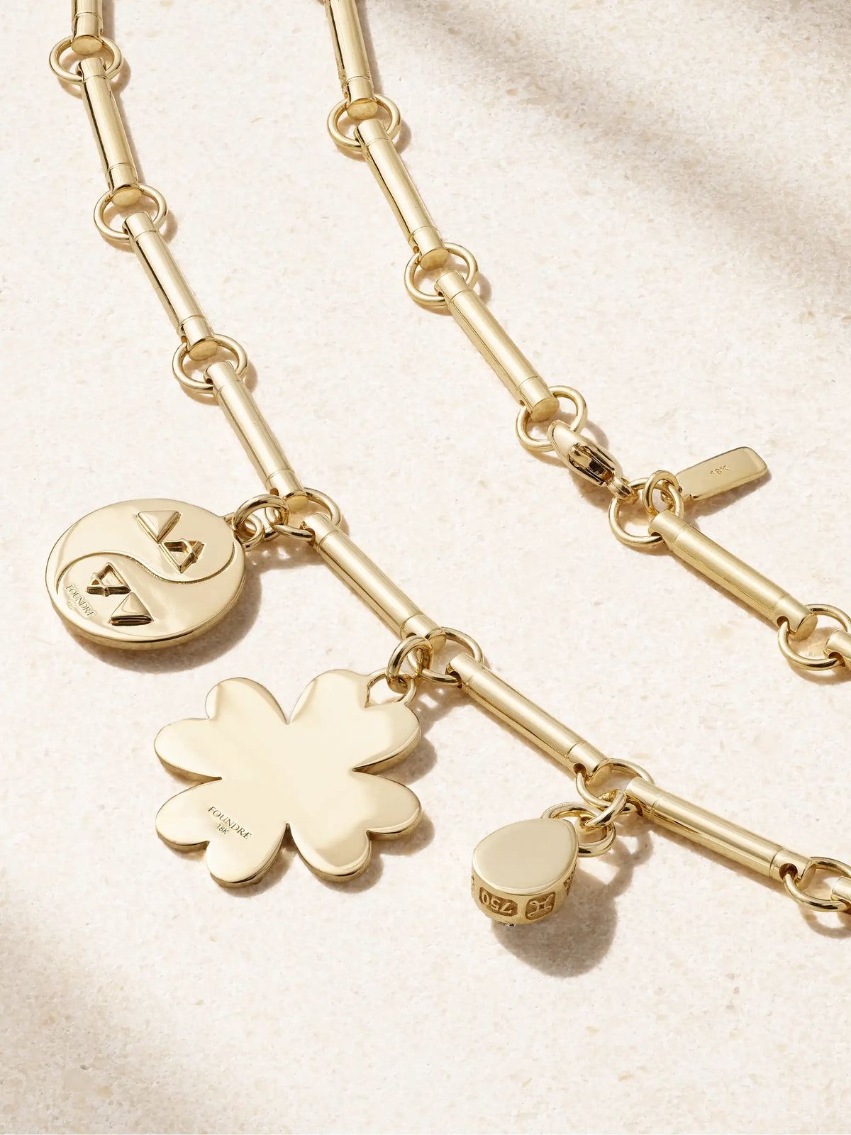 True Love & Balance 18-karat Gold Diamond Necklace