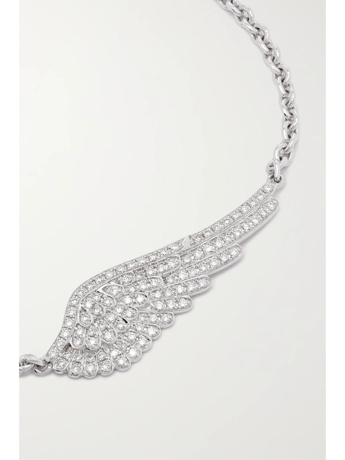 Wings Classic 18-karat White Gold Diamond Bracelet