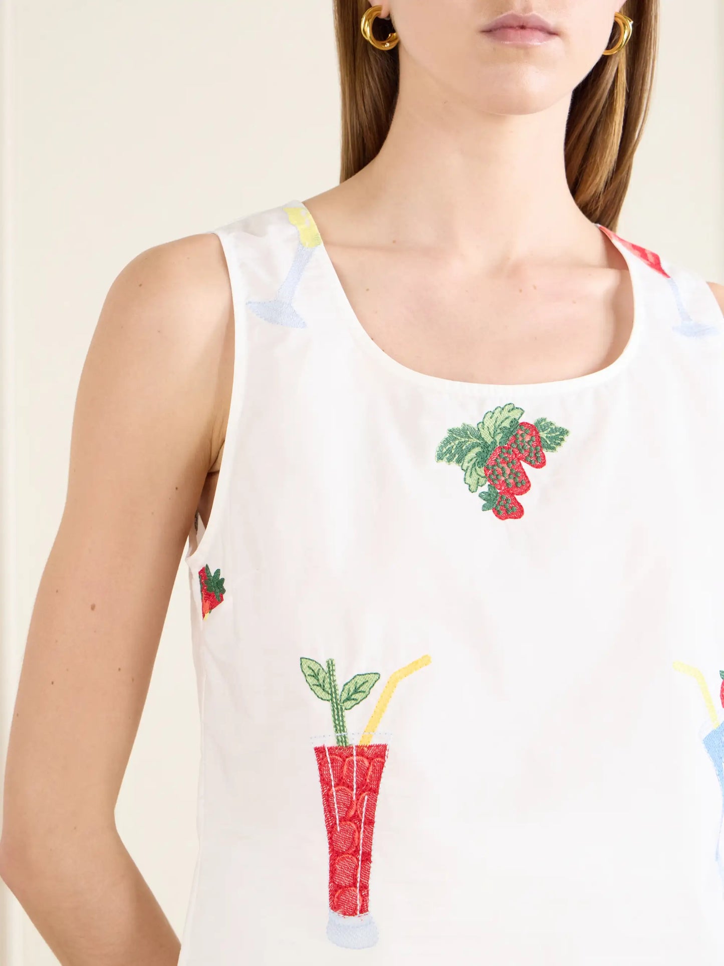 Certaldo Embroidered Cotton Top