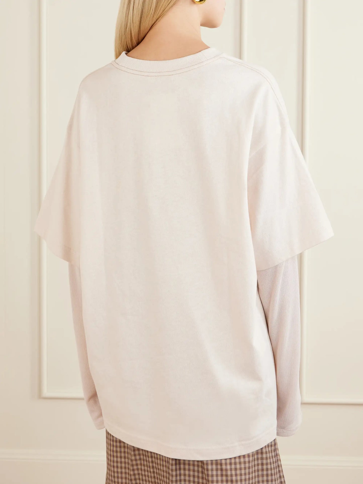 Edra Double Book Cover Printed Cotton-jersey T-shirt