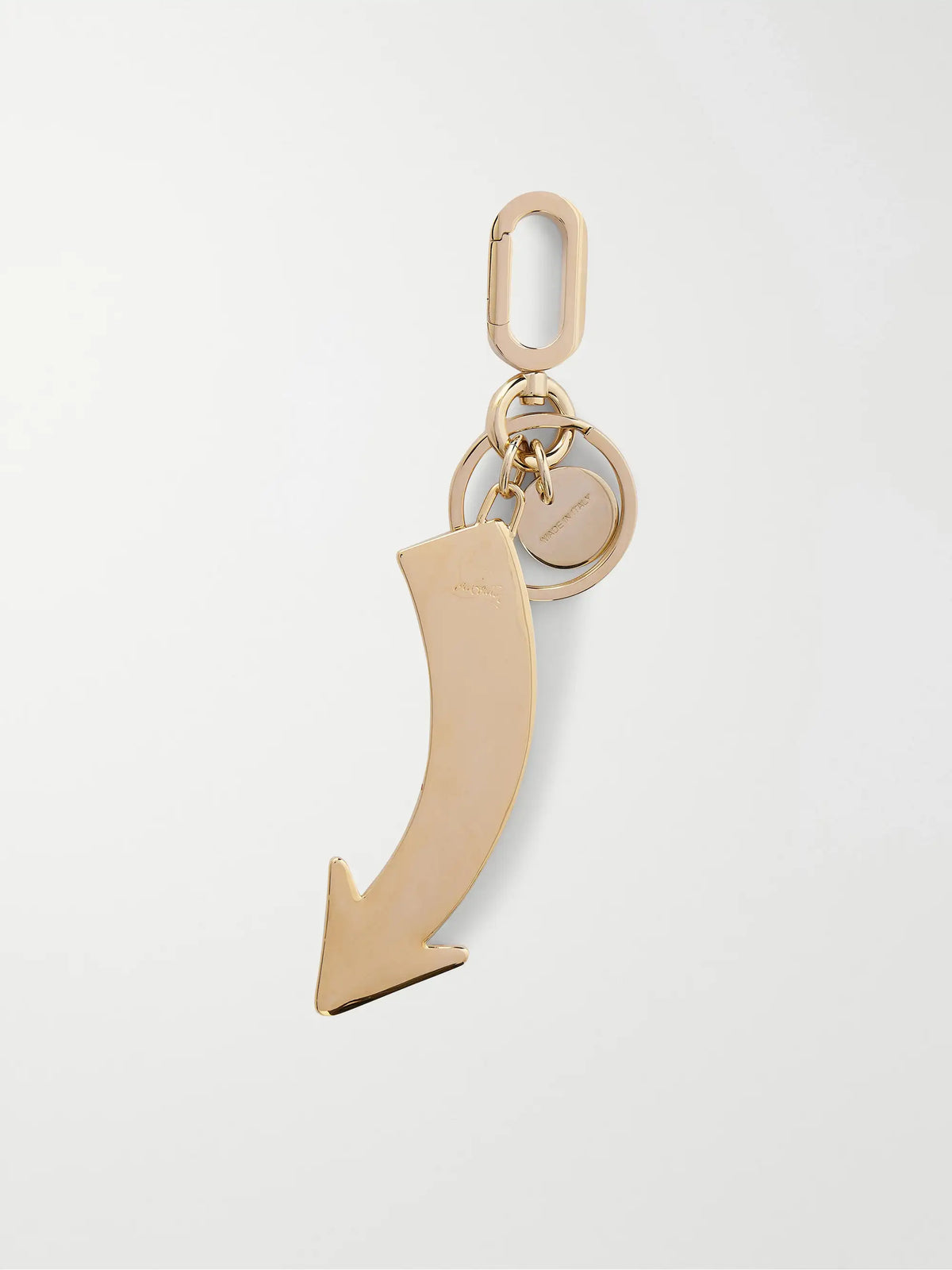Gold-tone, Enamel And Crystal Keychain