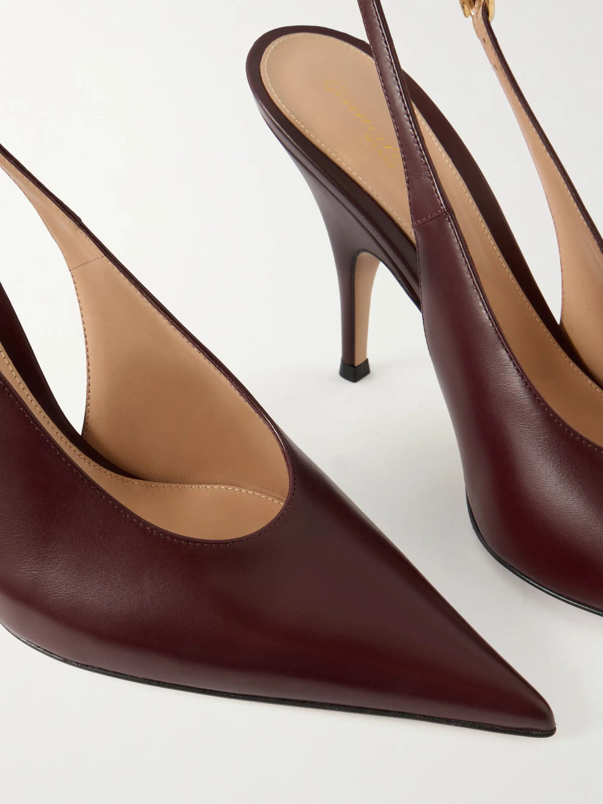 Sofia 95 Leather Slingback Pumps