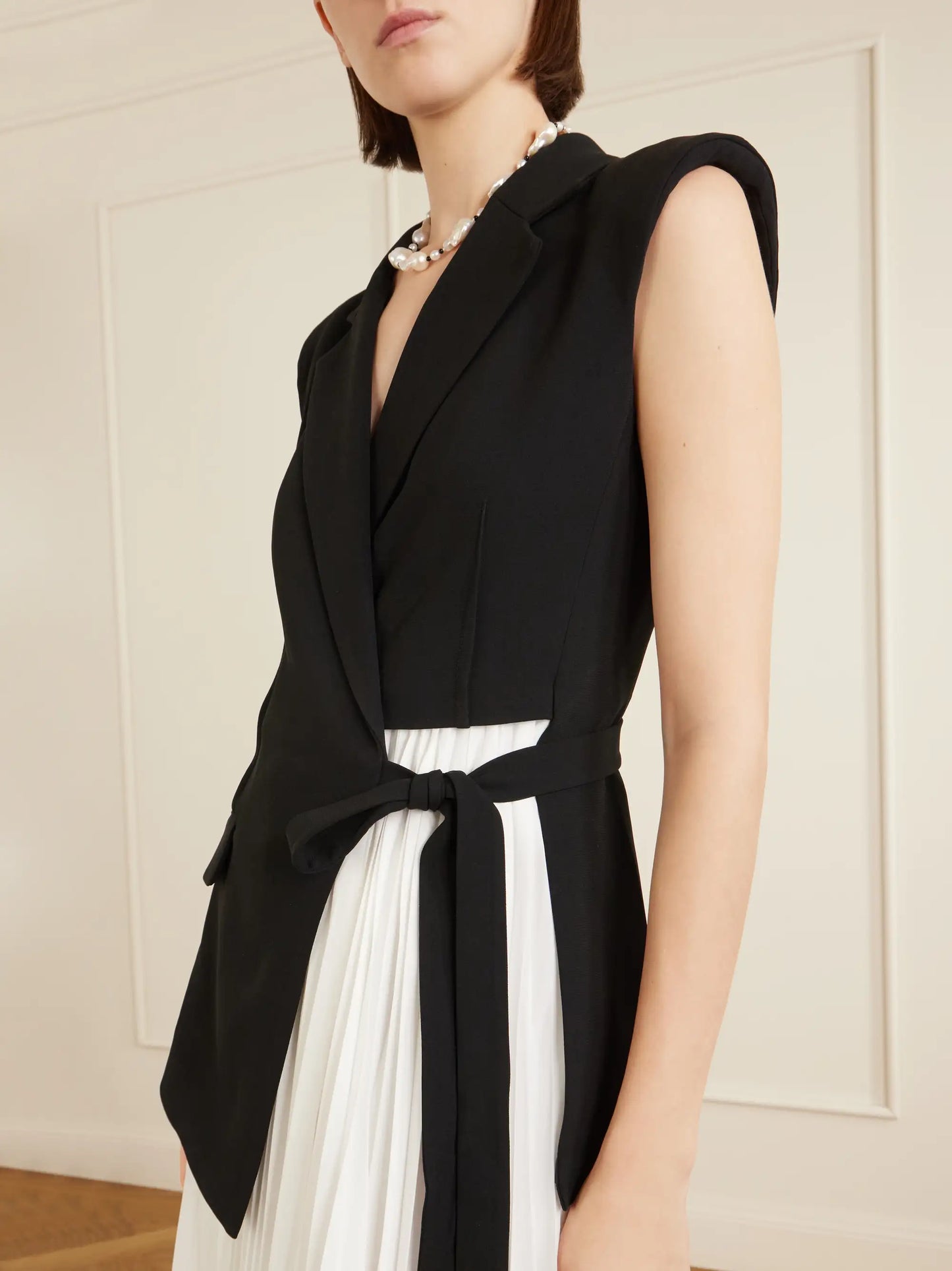 Helena Combo Blazer Midi Dress
