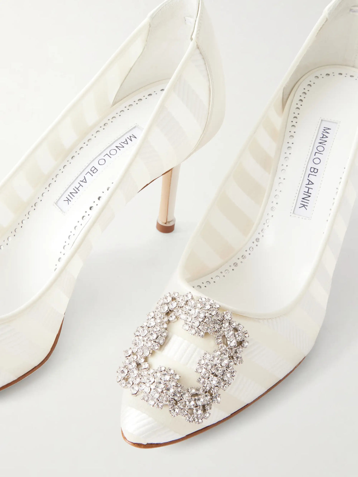 Hangisila 70 Leather And Mesh Pumps