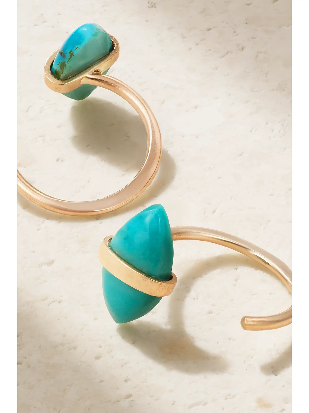 14-karat Recycled Gold Turquoise Earrings