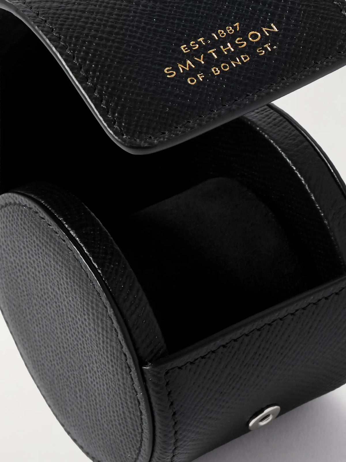 Panama Textured-leather Watch Roll