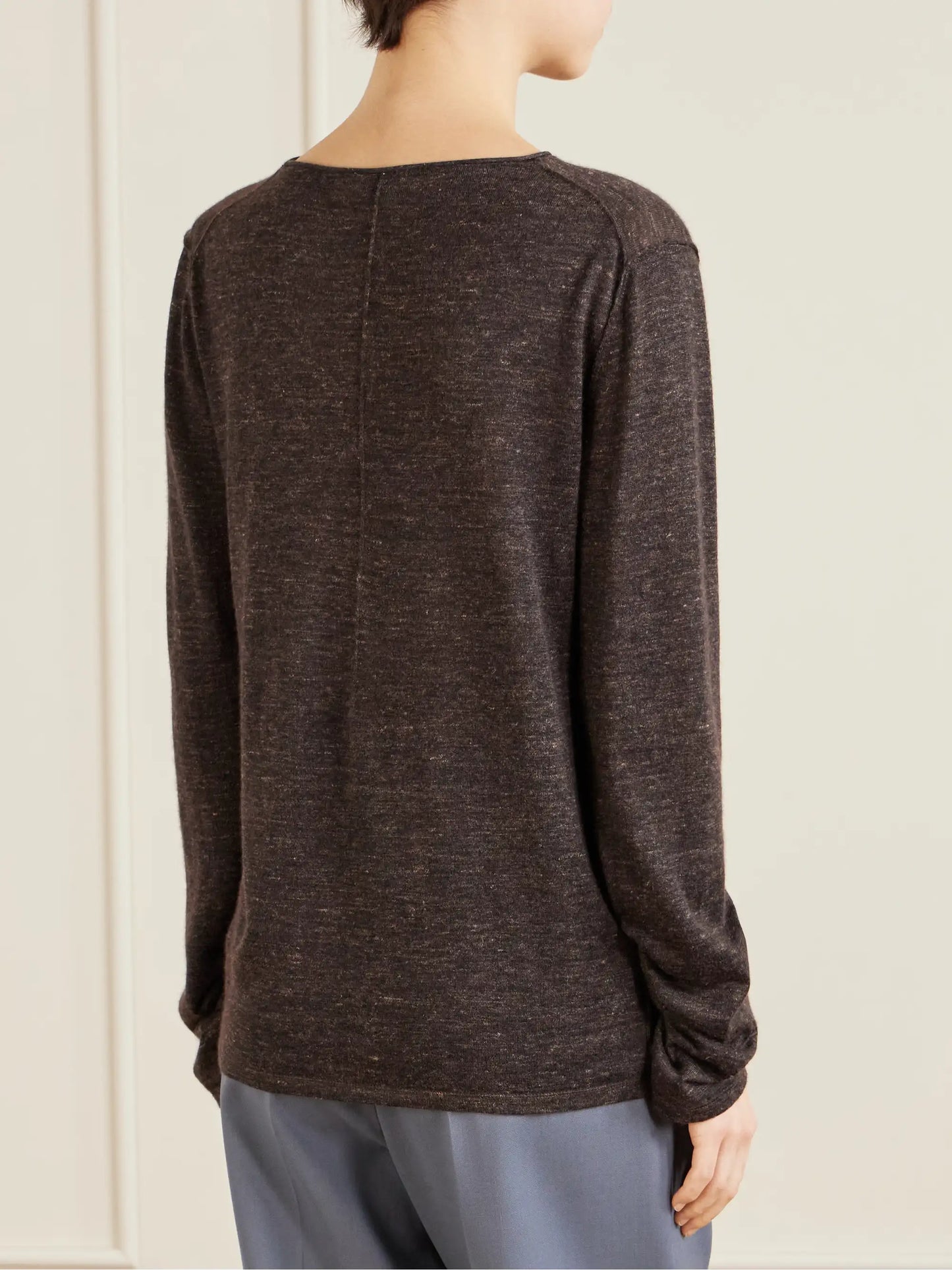 Nile Cashmere, Silk And Linen Blend Sweater