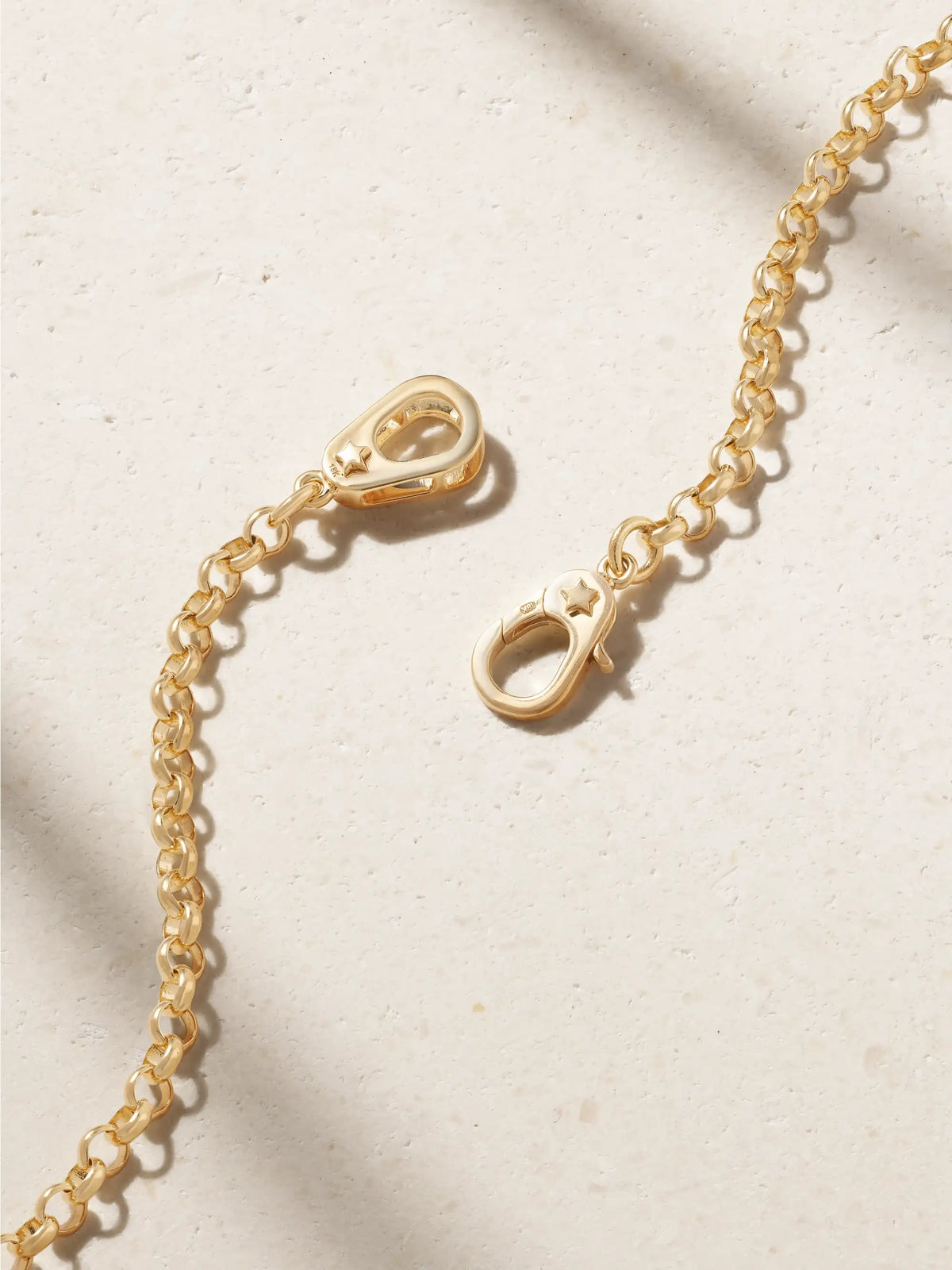 Medium Belcher Sister Hook Crescent 18-karat Gold Diamond Necklace