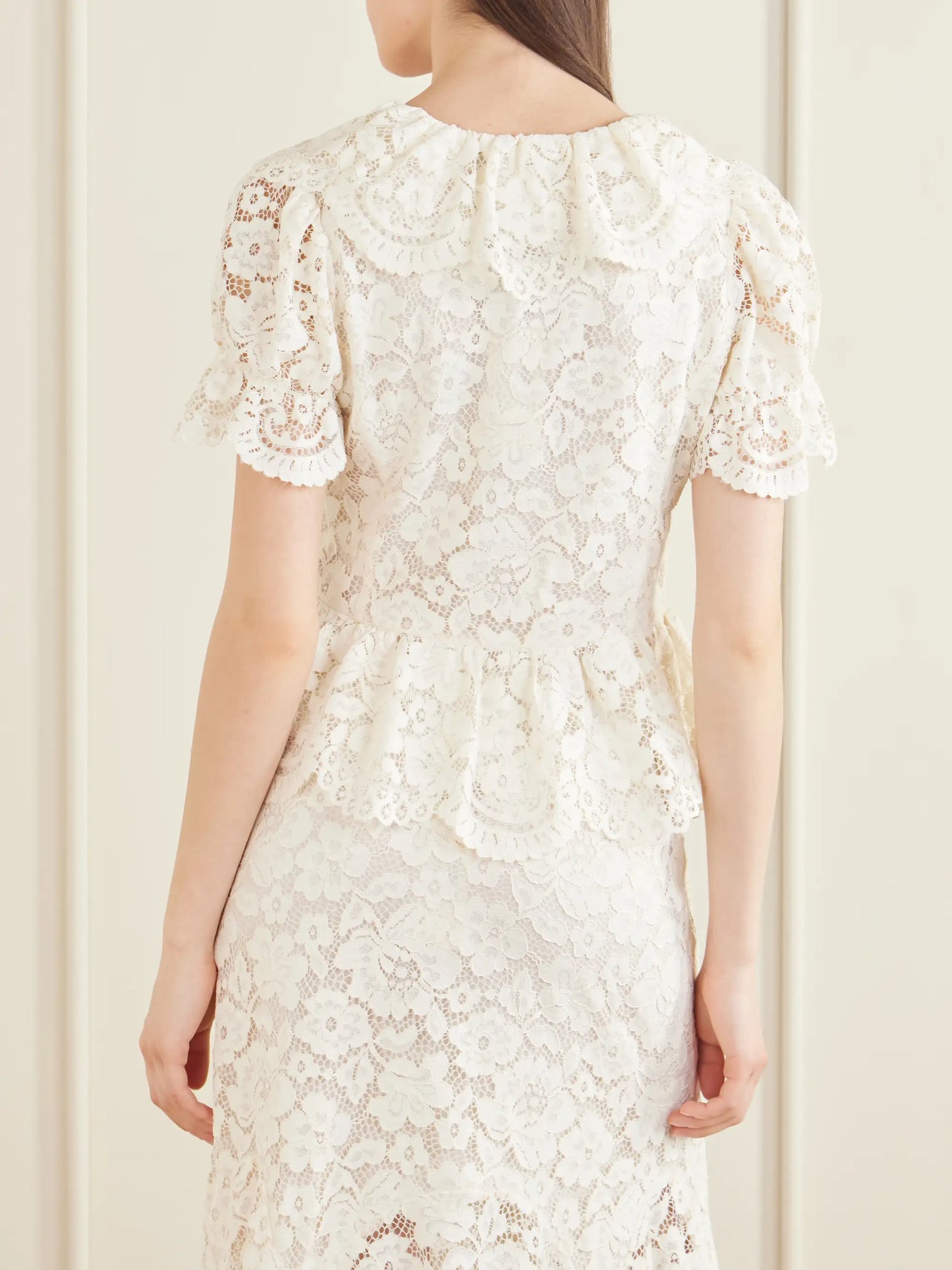 Dollie Ruffled Lace Blouse