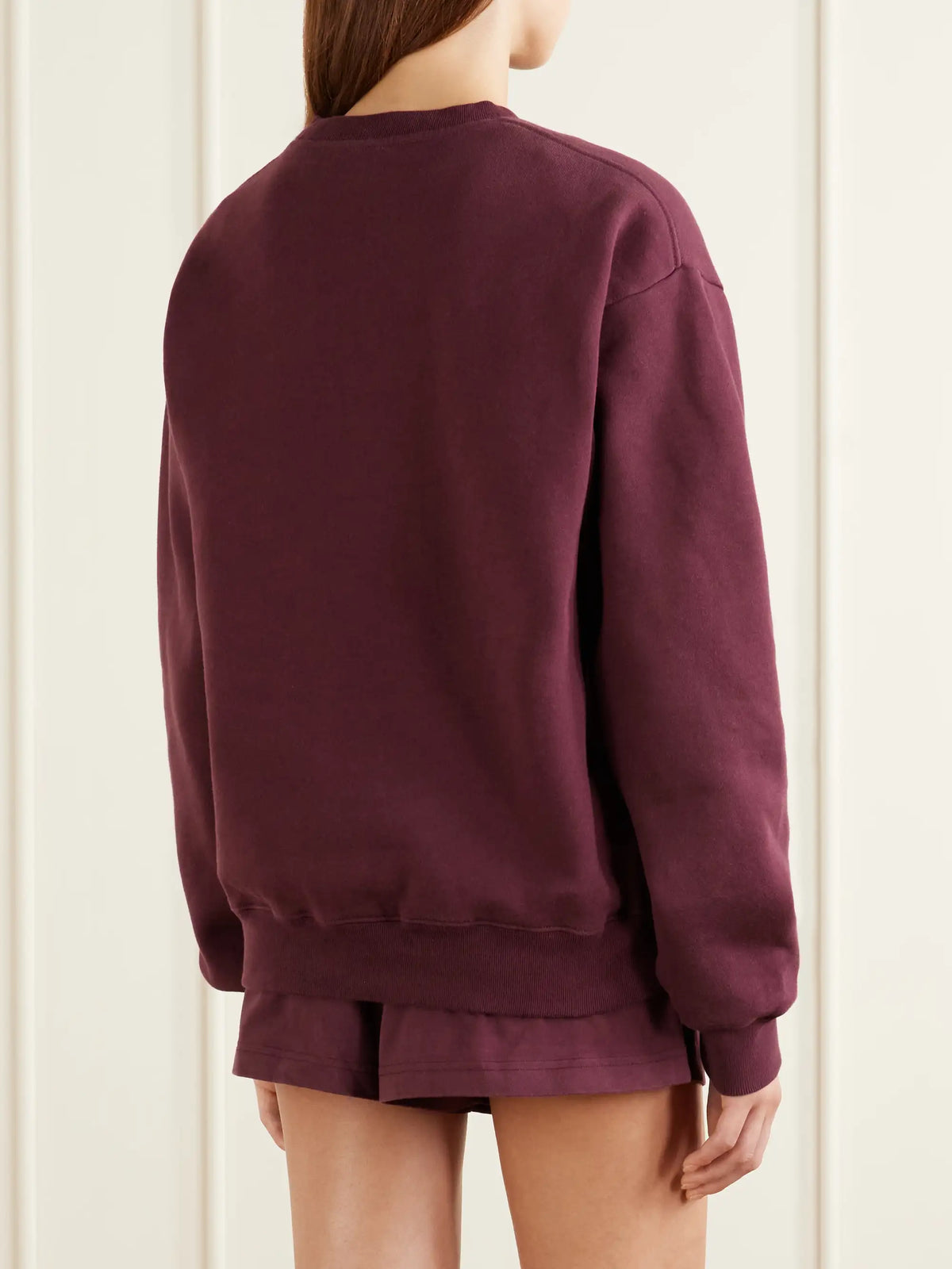 Sporty & Rich Syracuse Embroidered Cotton-jersey Sweater