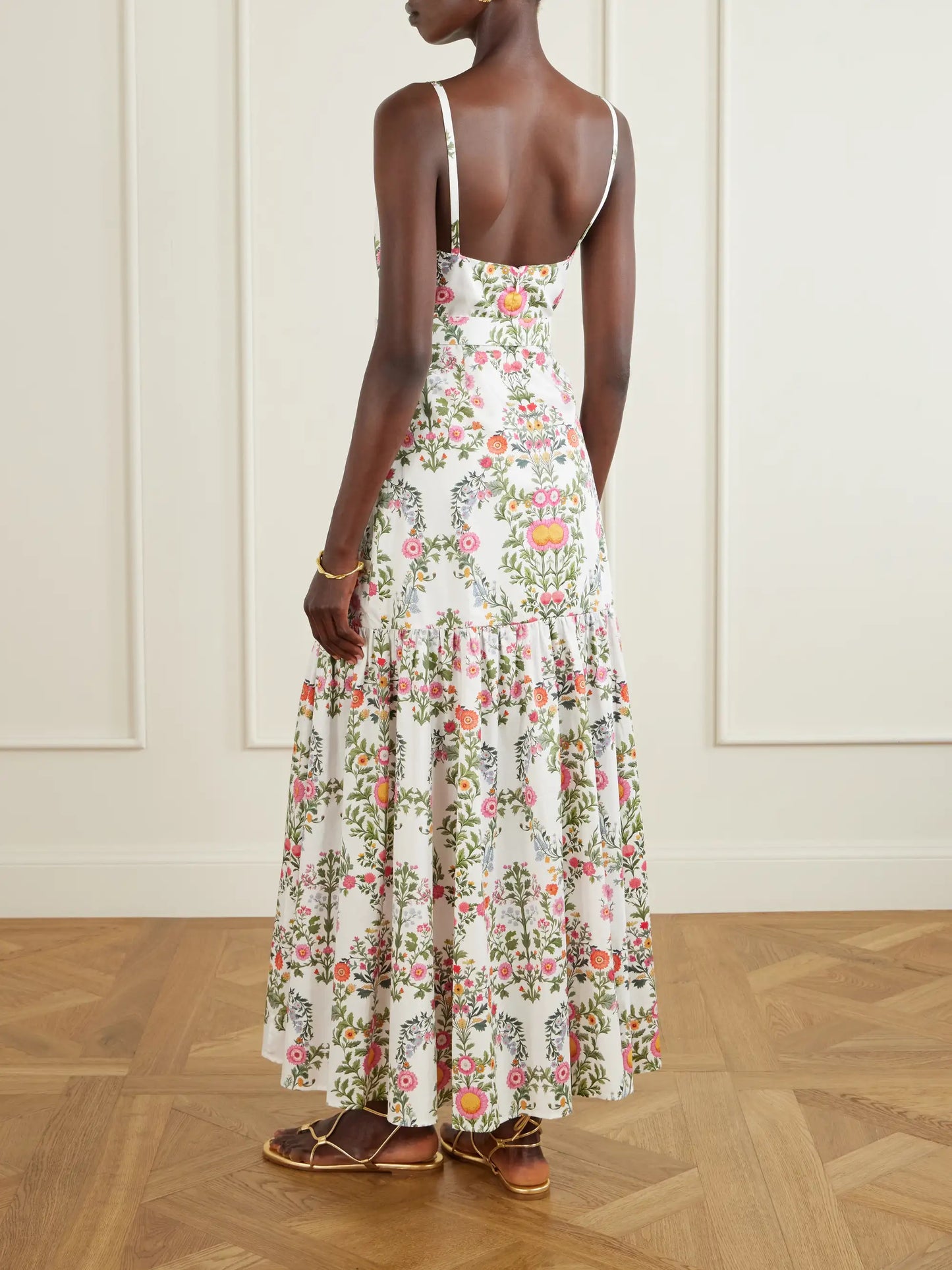 Cordiela Tiered Broderie Anglaise Cotton Maxi Dress