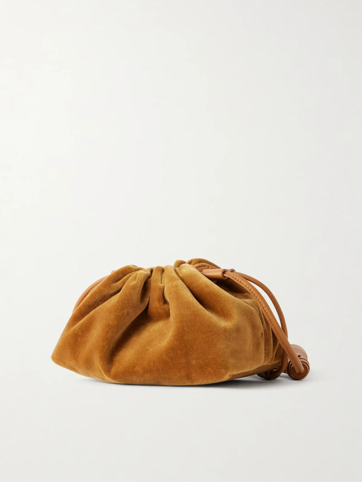 Zimmermann Cloud 91 Small Leather-trimmed Velvet Clutch
