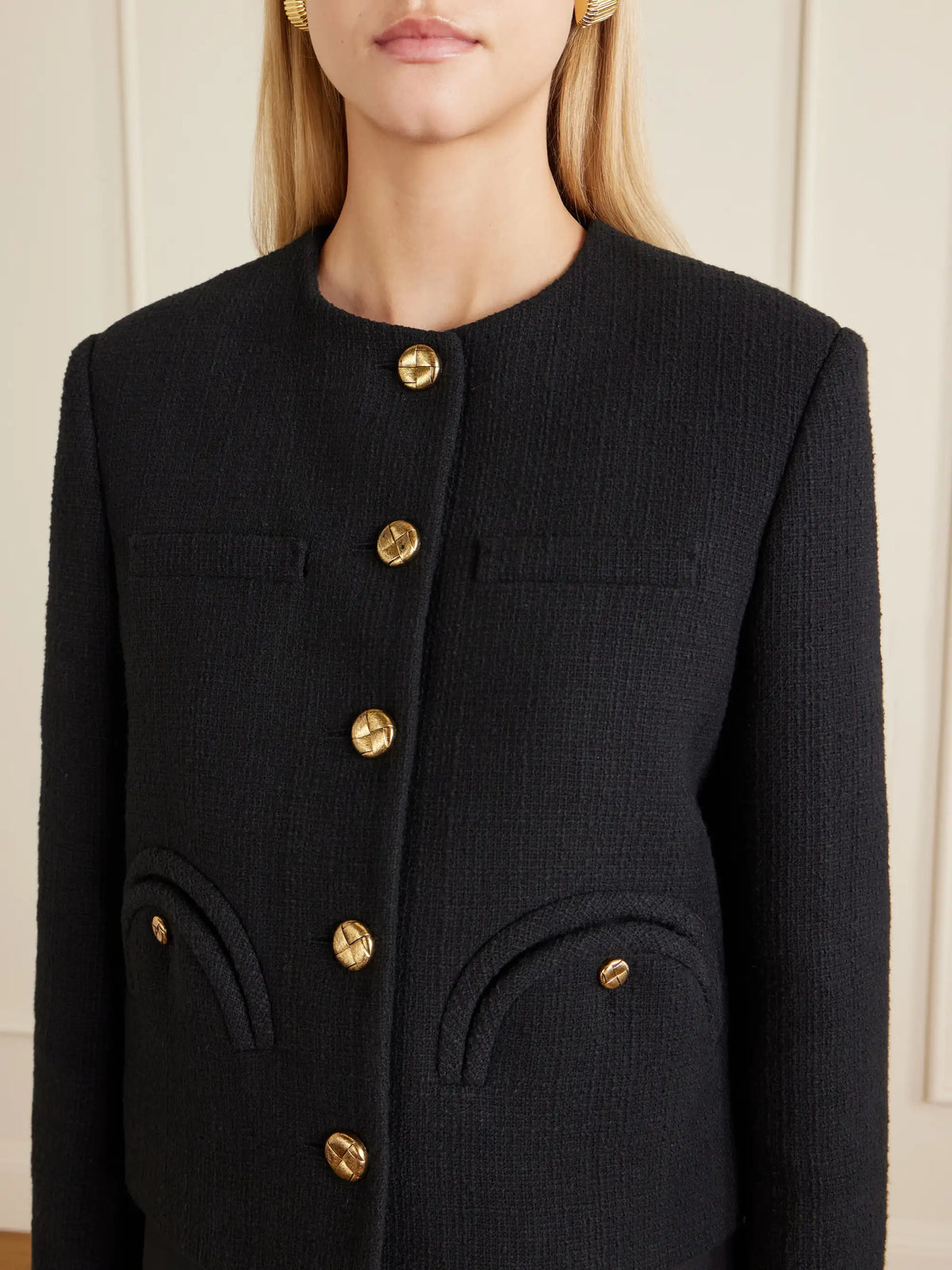 Missy Shamo Cotton-blend Tweed Jacket