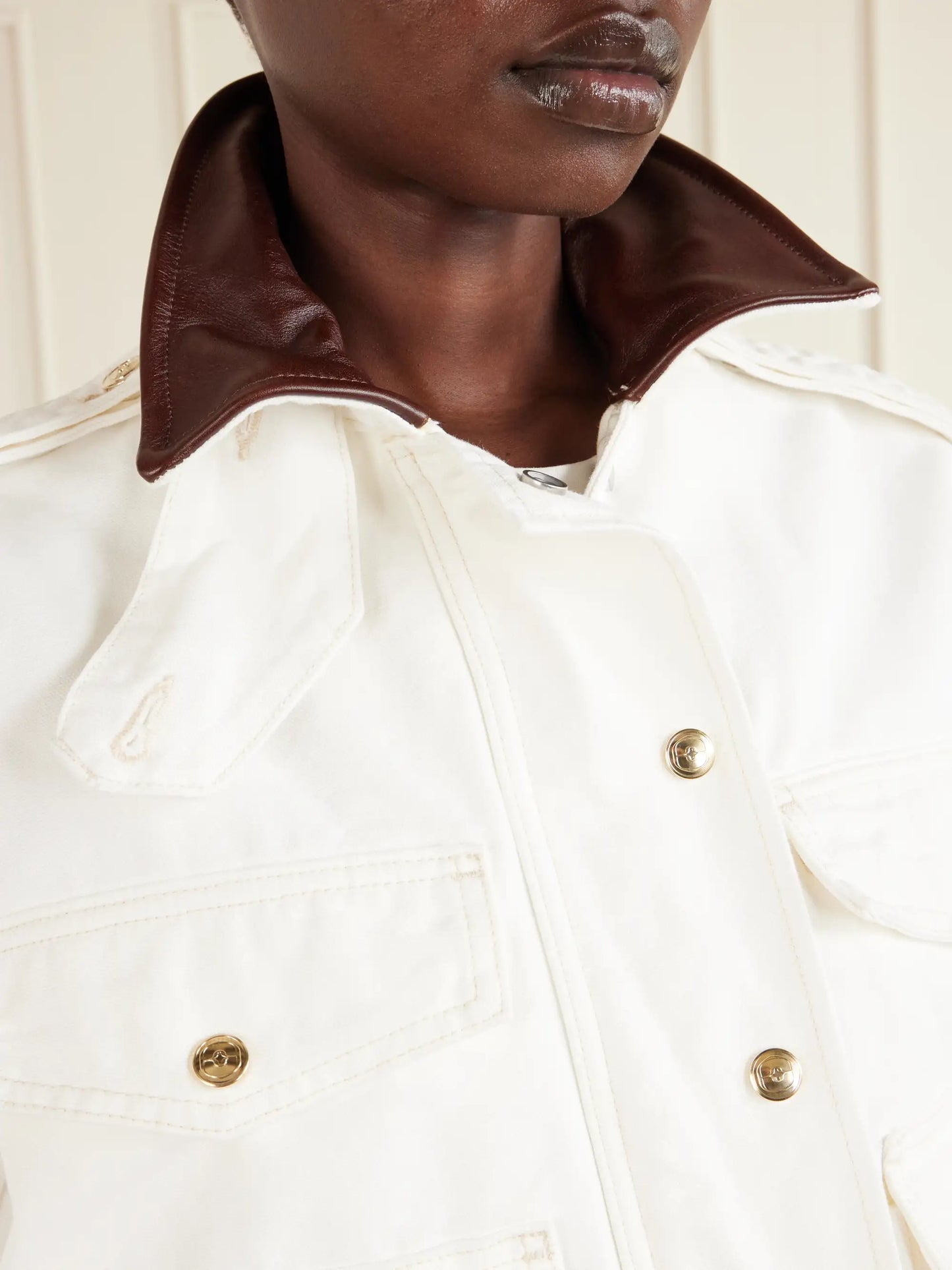 Henderson Leather-trimmed Regenerative Cotton-canvas Jacket