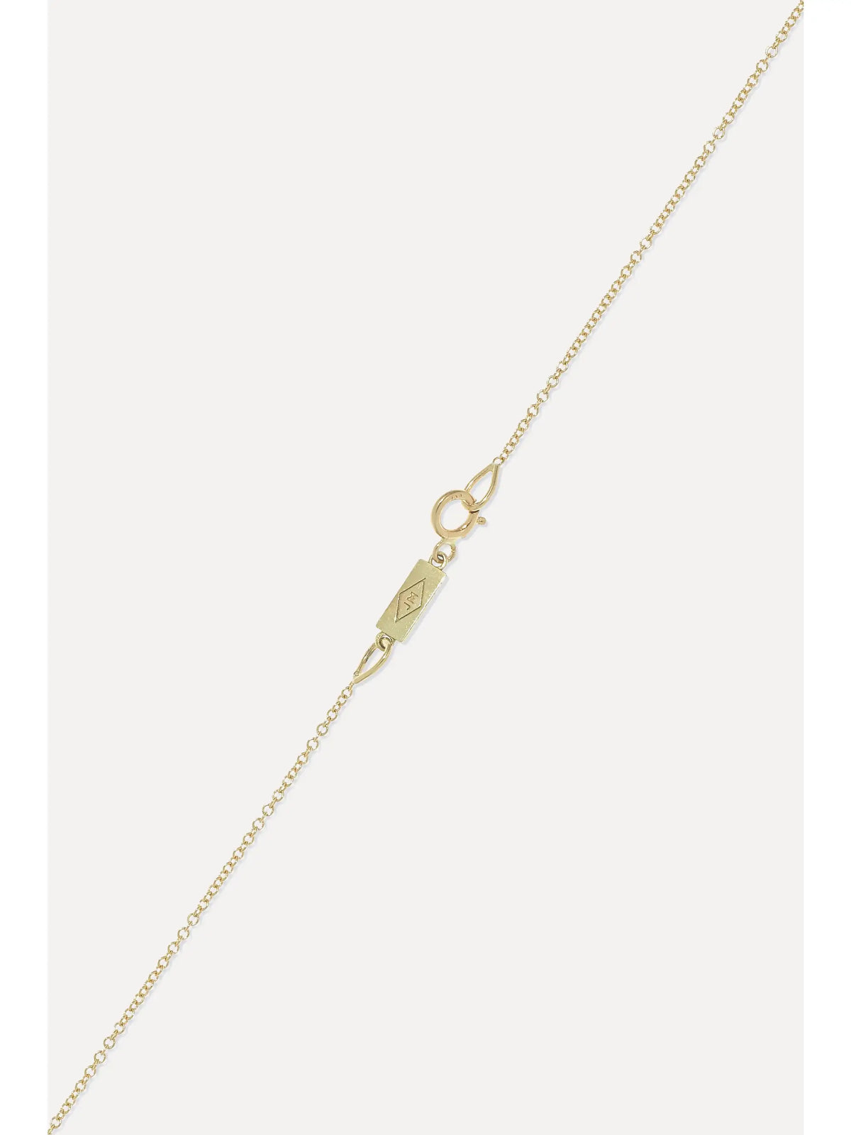 Mini Leaf 18-karat Gold Diamond Necklace