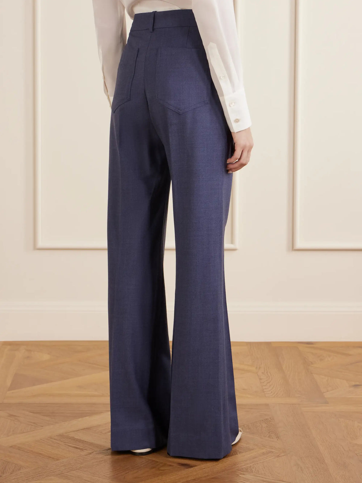 Victoria Beckham Alina Woven Wide-leg Pants
