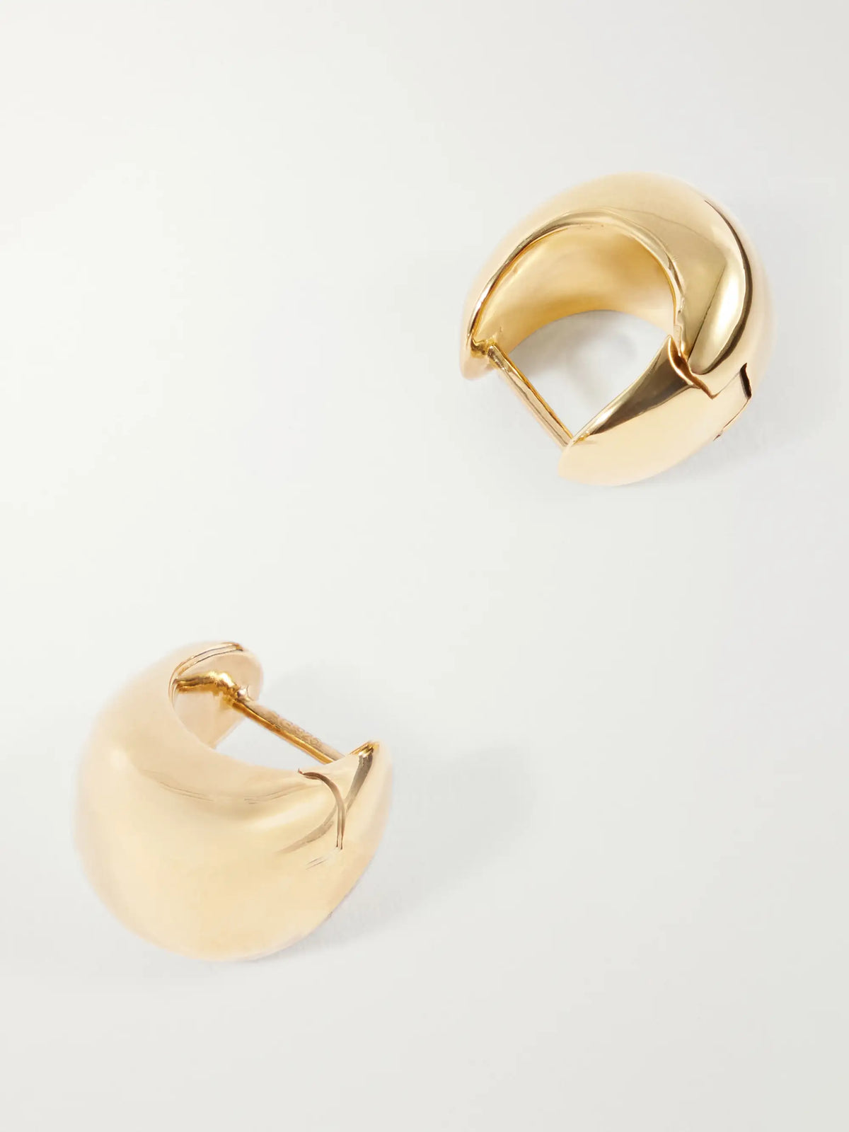 The Violet Gold-plated Sterling Silver Hoop Earrings