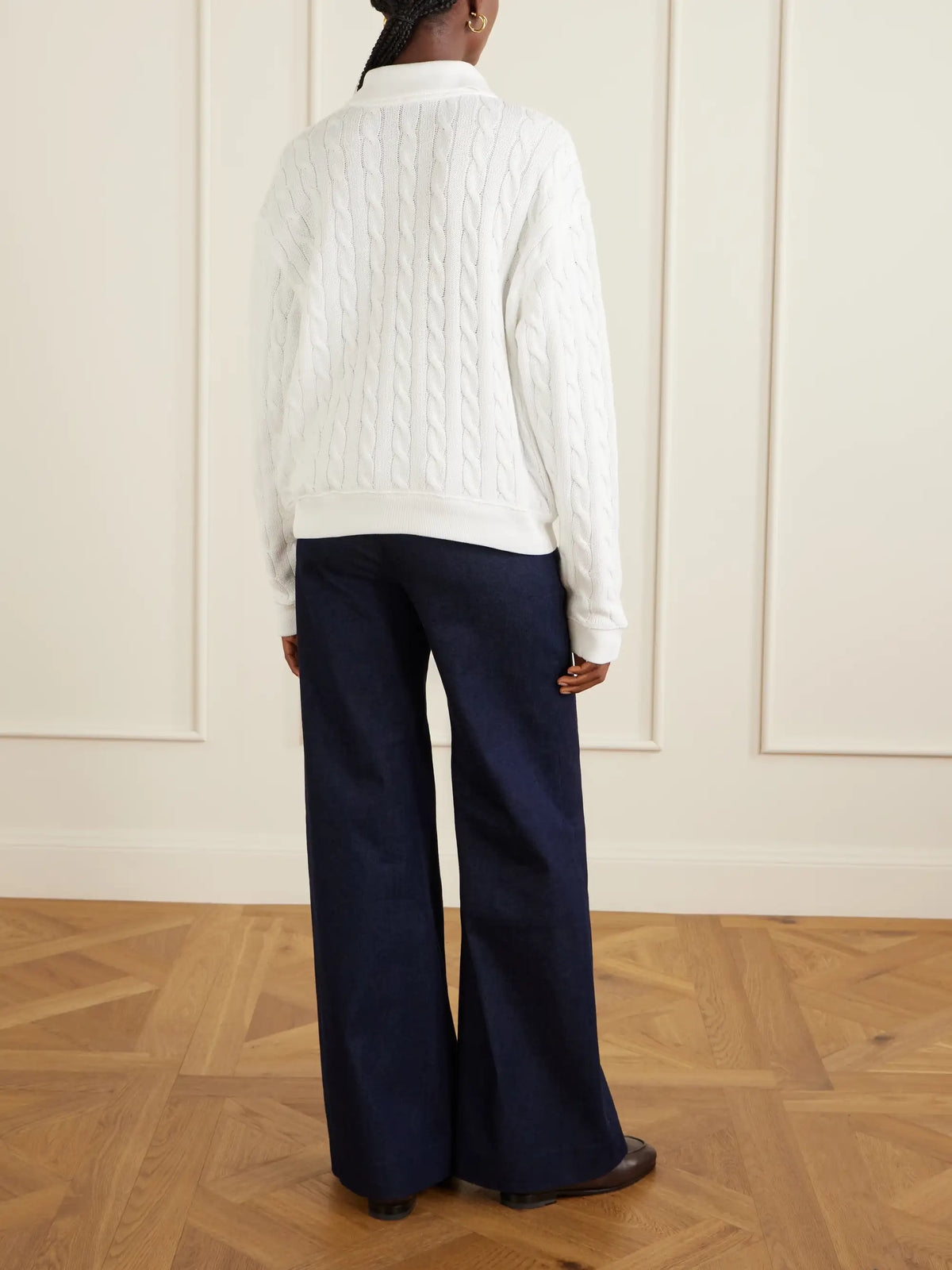 Cotton Cable-knit Sweater