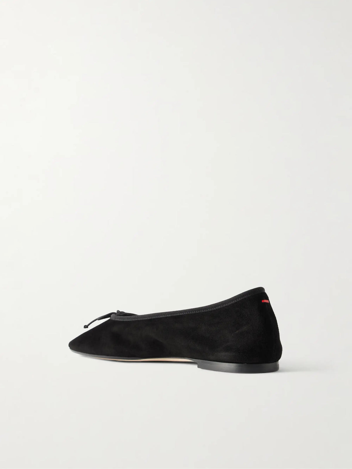 Aeyde Tiby Bow-detail Suede Ballet Flats