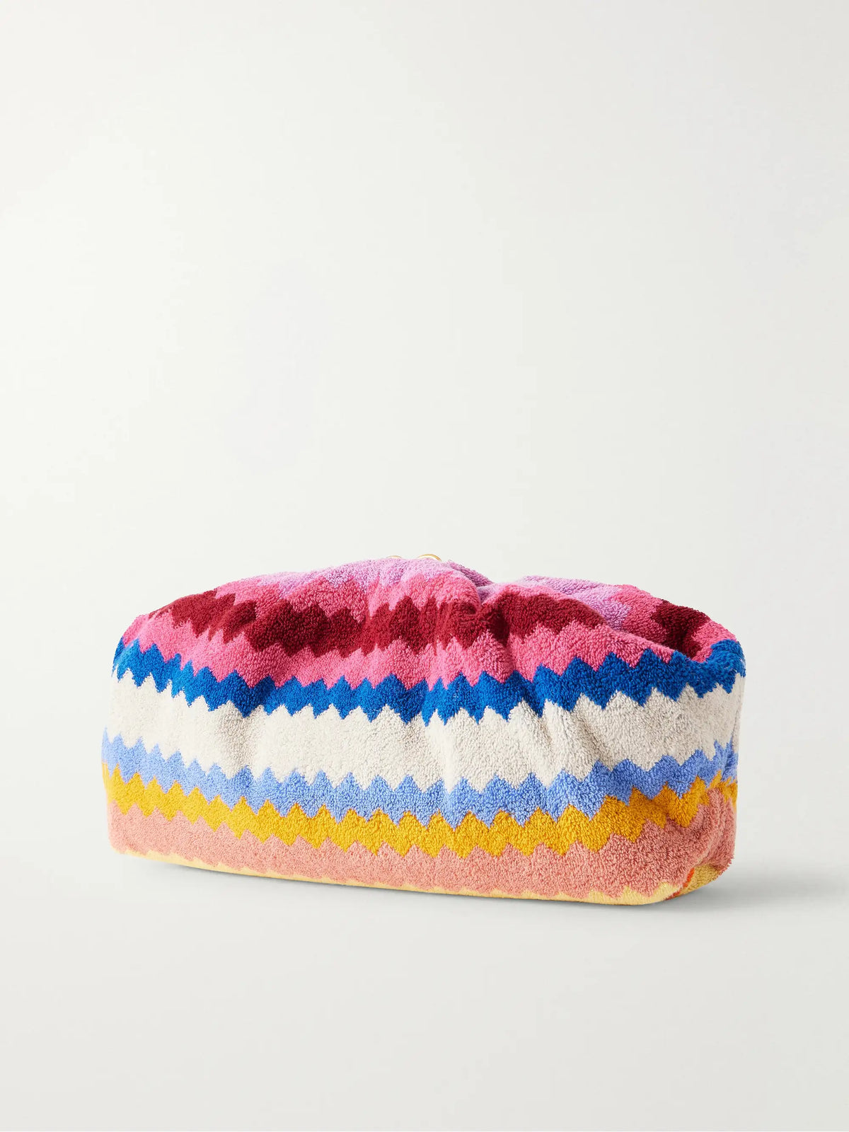 Large Striped Terry Pouch