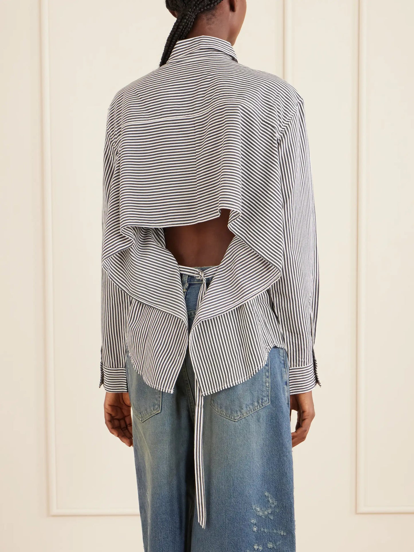 Theo Striped Poplin Shirt