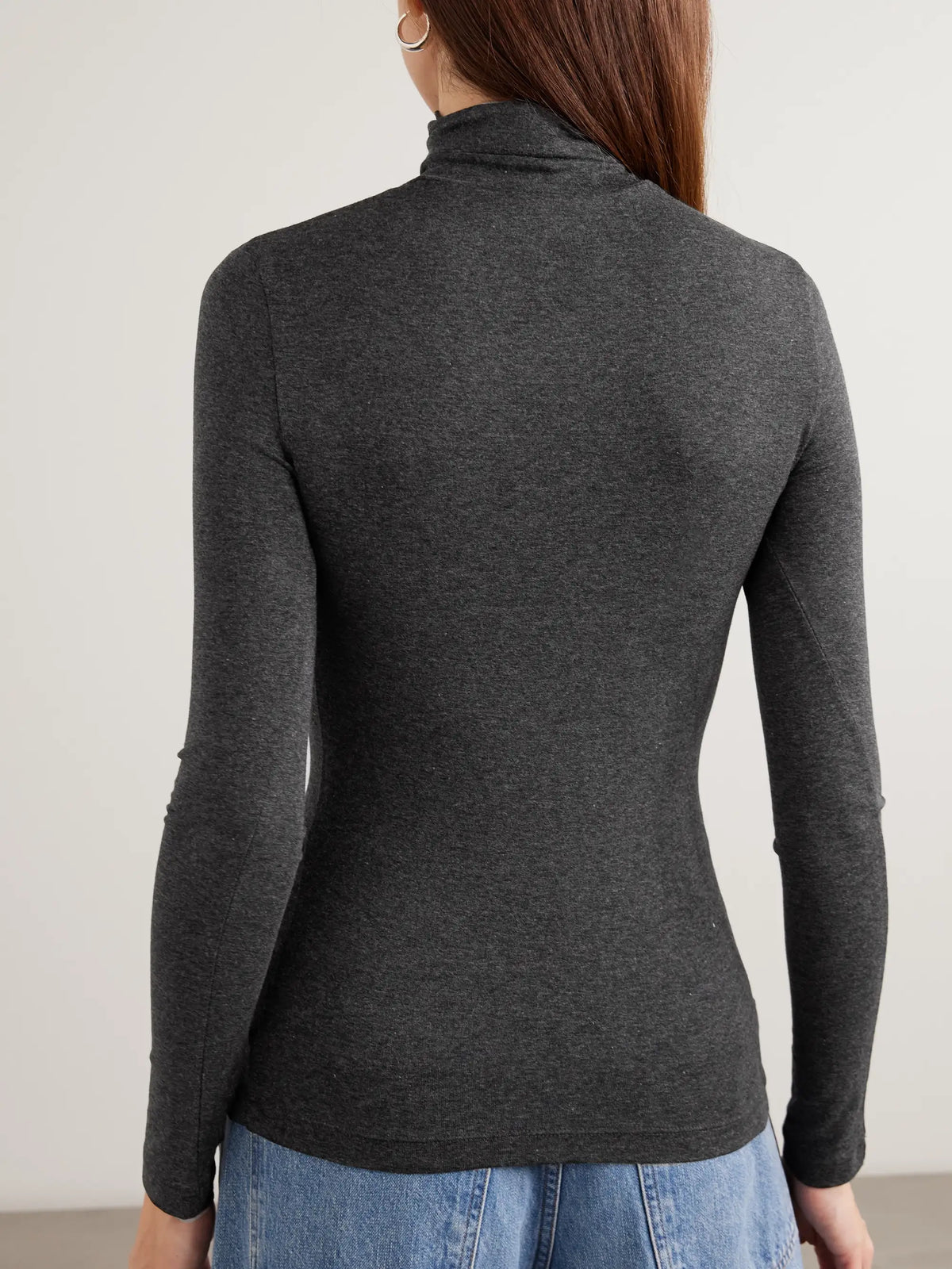 AGOLDE Pascale Stretch-jersey Turtleneck Top