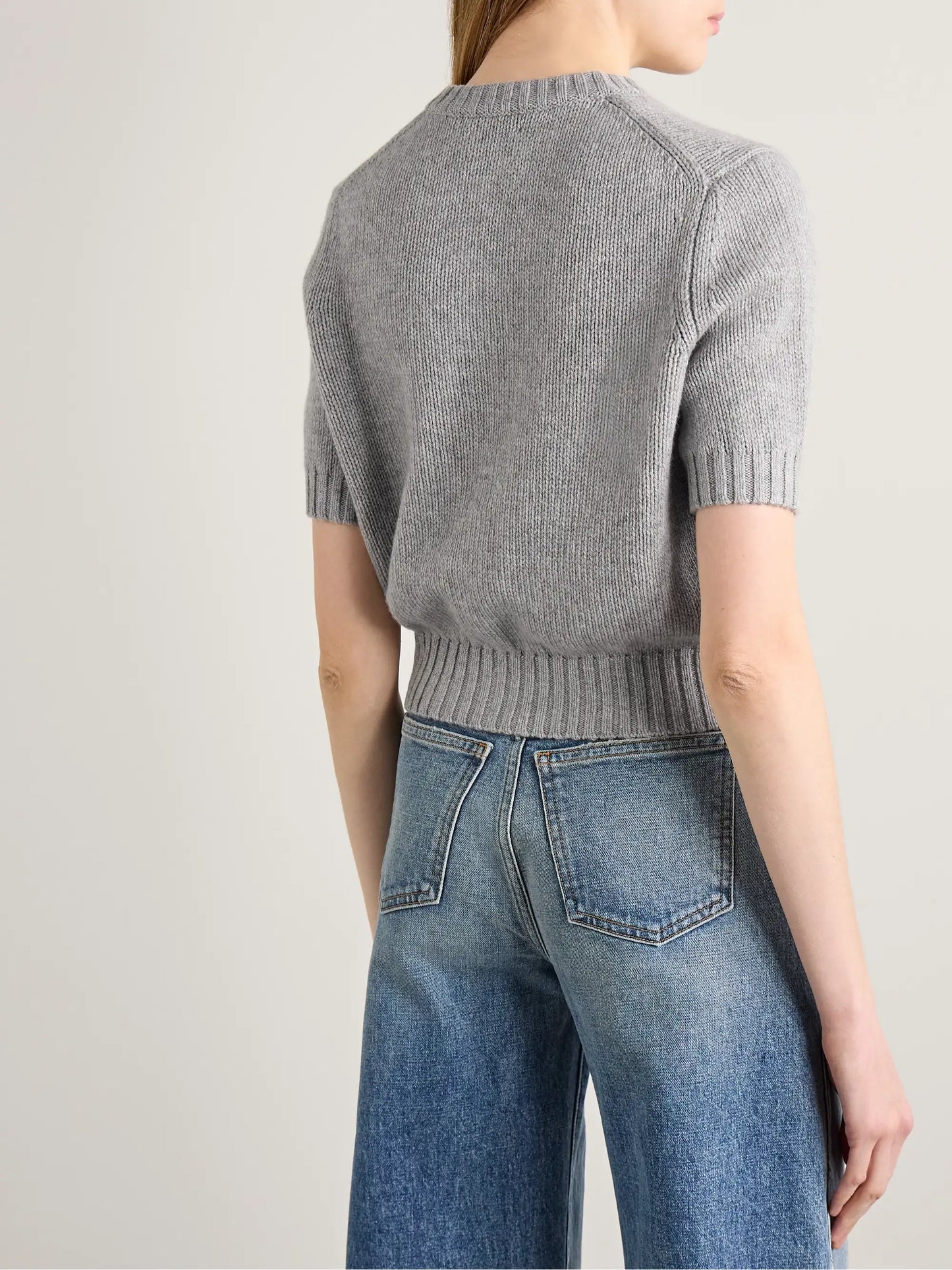 Nora Cropped Cashmere Cardigan