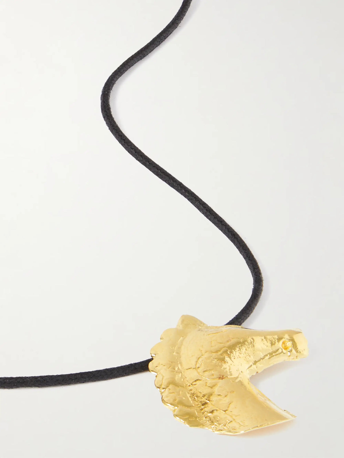 Aethon Gold-plated And Cord Necklace