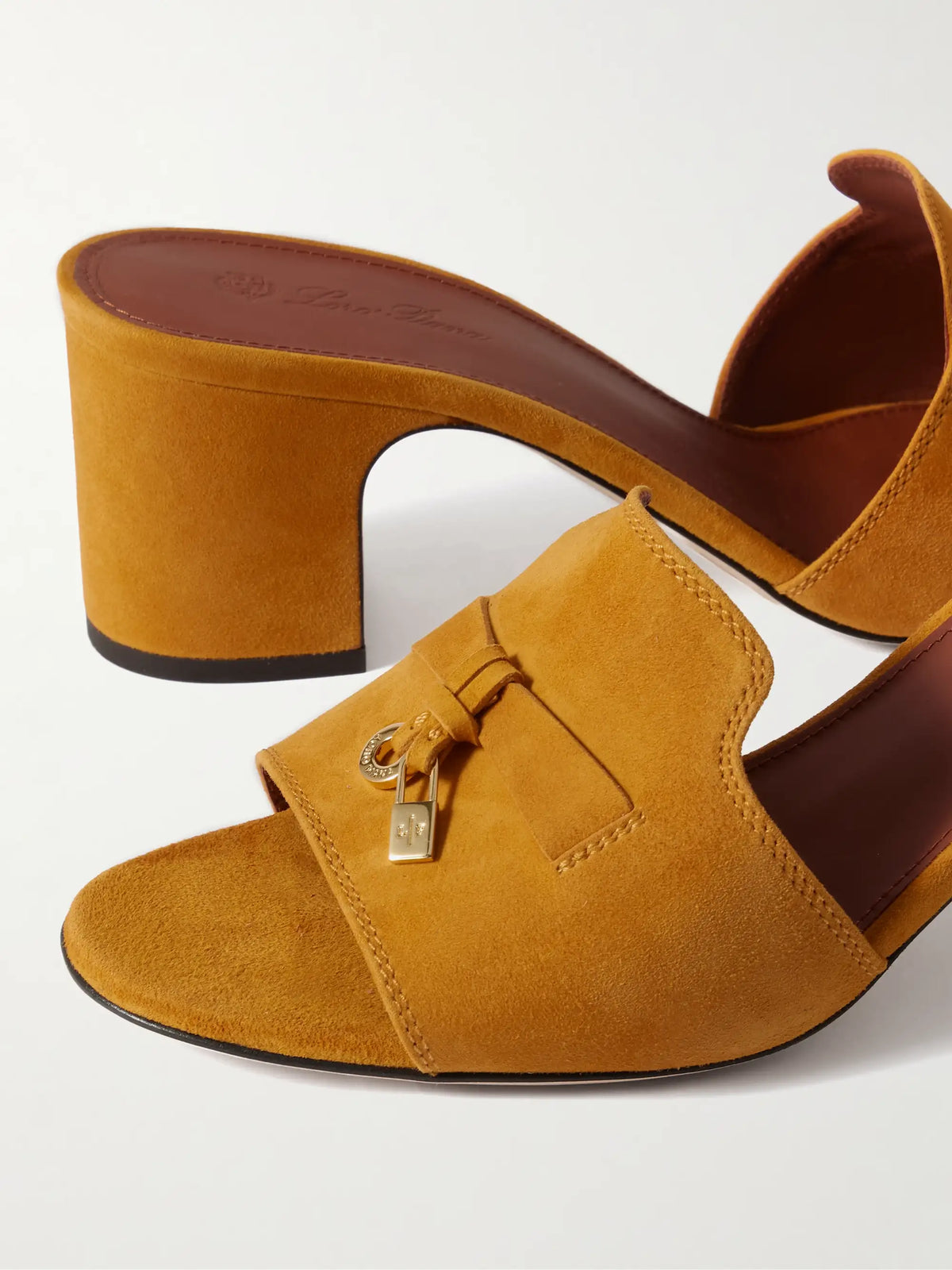 Summer Charms Embellished Suede Mules