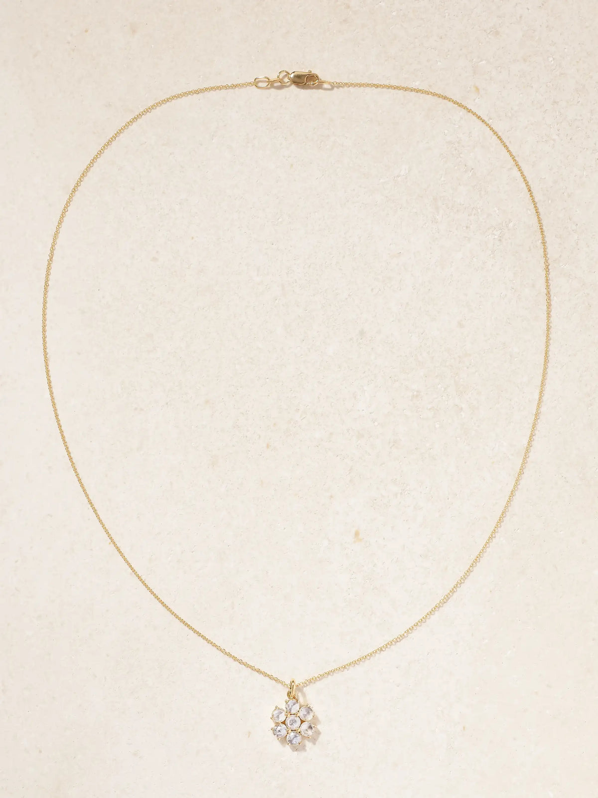 Daisy Bloom 18-karat Gold Diamond Necklace