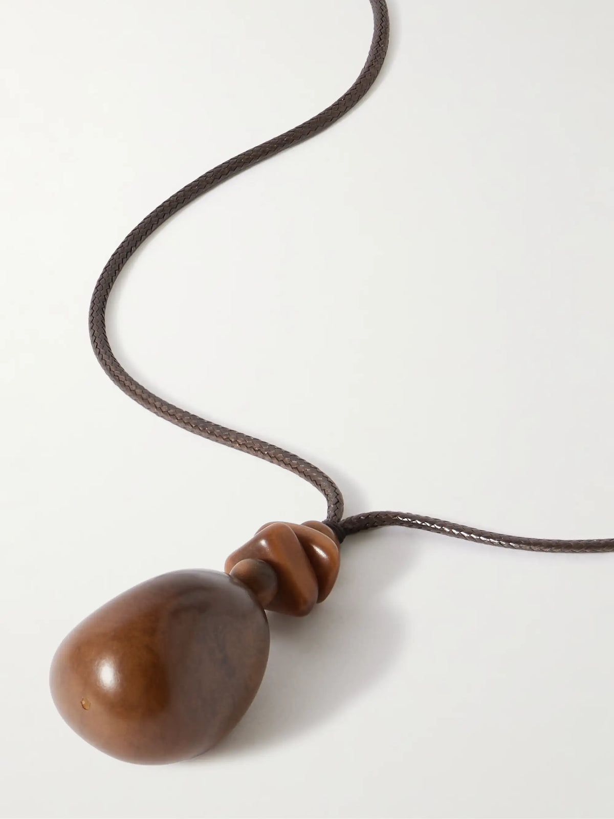 The Pendant Tagua And Leather Necklace